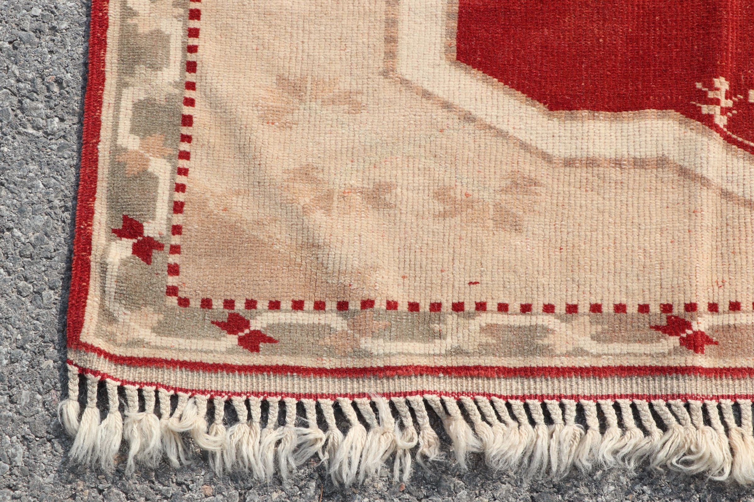 Kitchen Rug, 3.3x6 ft Accent Rugs, Antique Rug, Rugs for Kitchen, Turkish Rugs, Bedroom Rug, Vintage Rug, Red Home Decor Rug, Retro Rugs