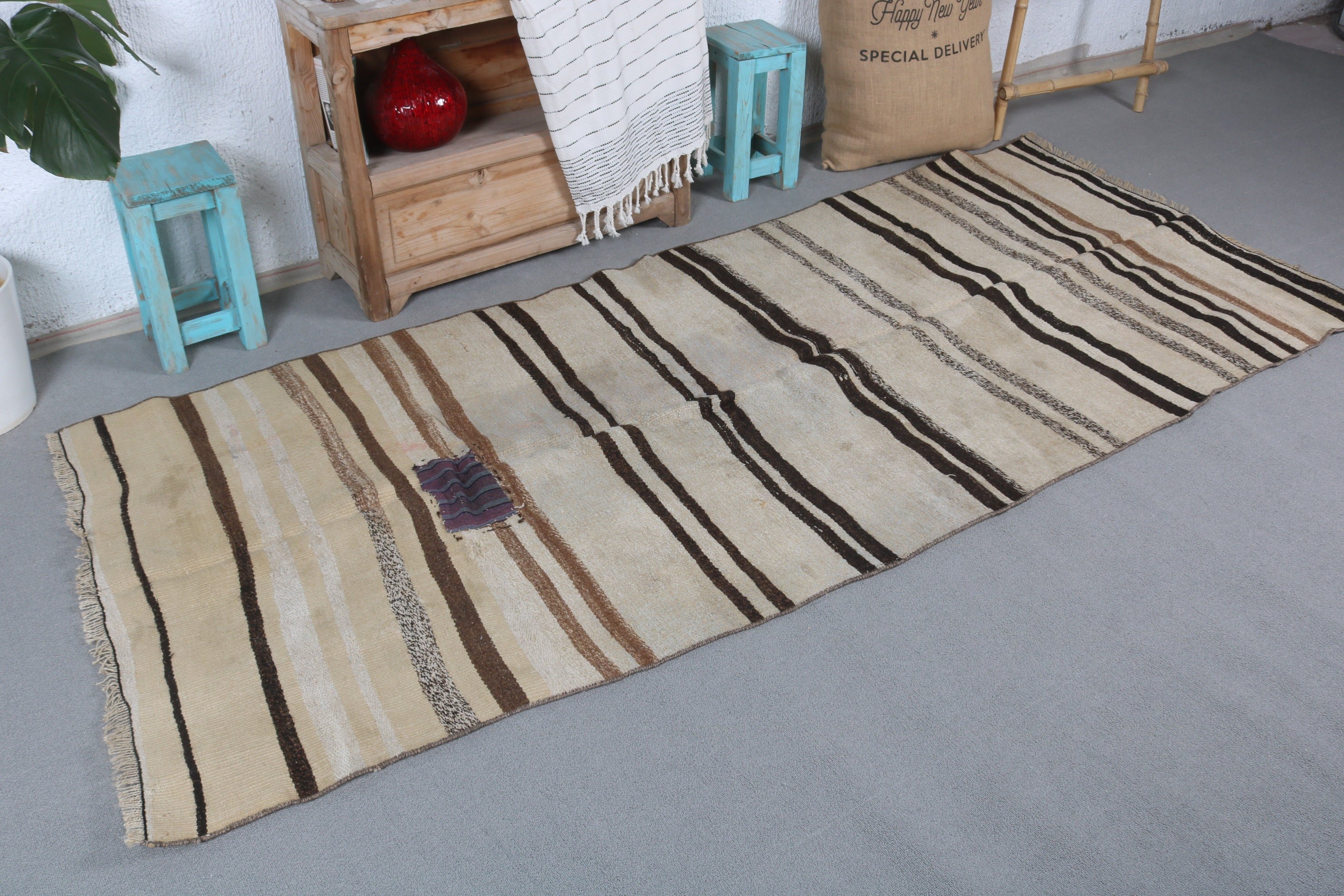 Yatak Odası Halıları, Antika Halılar, Vintage Halı, Runner Halıları, Türk Halısı, Kilim, Koridor Halısı, 3.2x8.4 ft Runner Halısı, Bej Mutfak Halısı