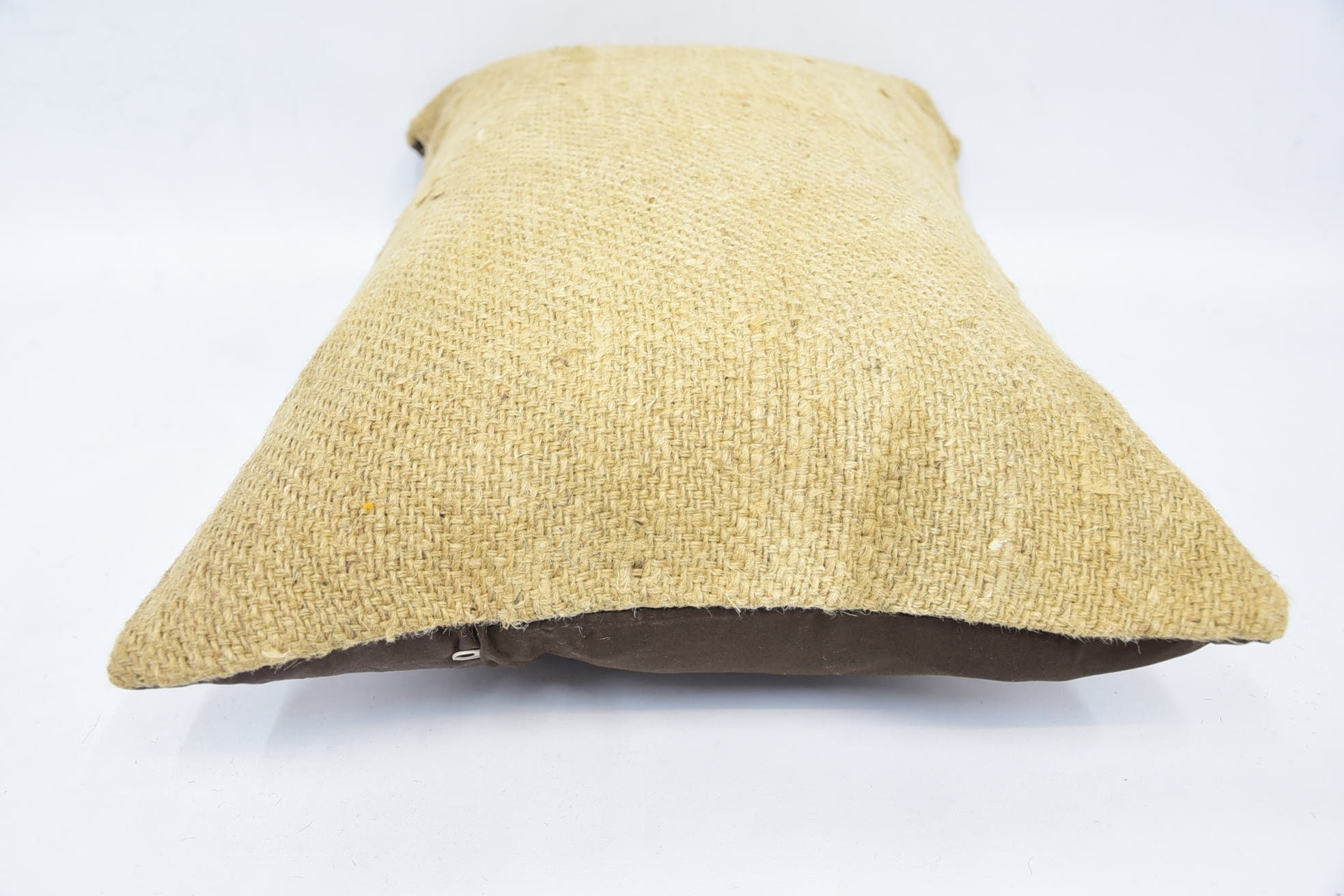 Vintage Kilim Throw Pillow, Vintage Pillow, Accent Cushion Cover, Pillow for Sofa, 16"x24" Beige Cushion Cover