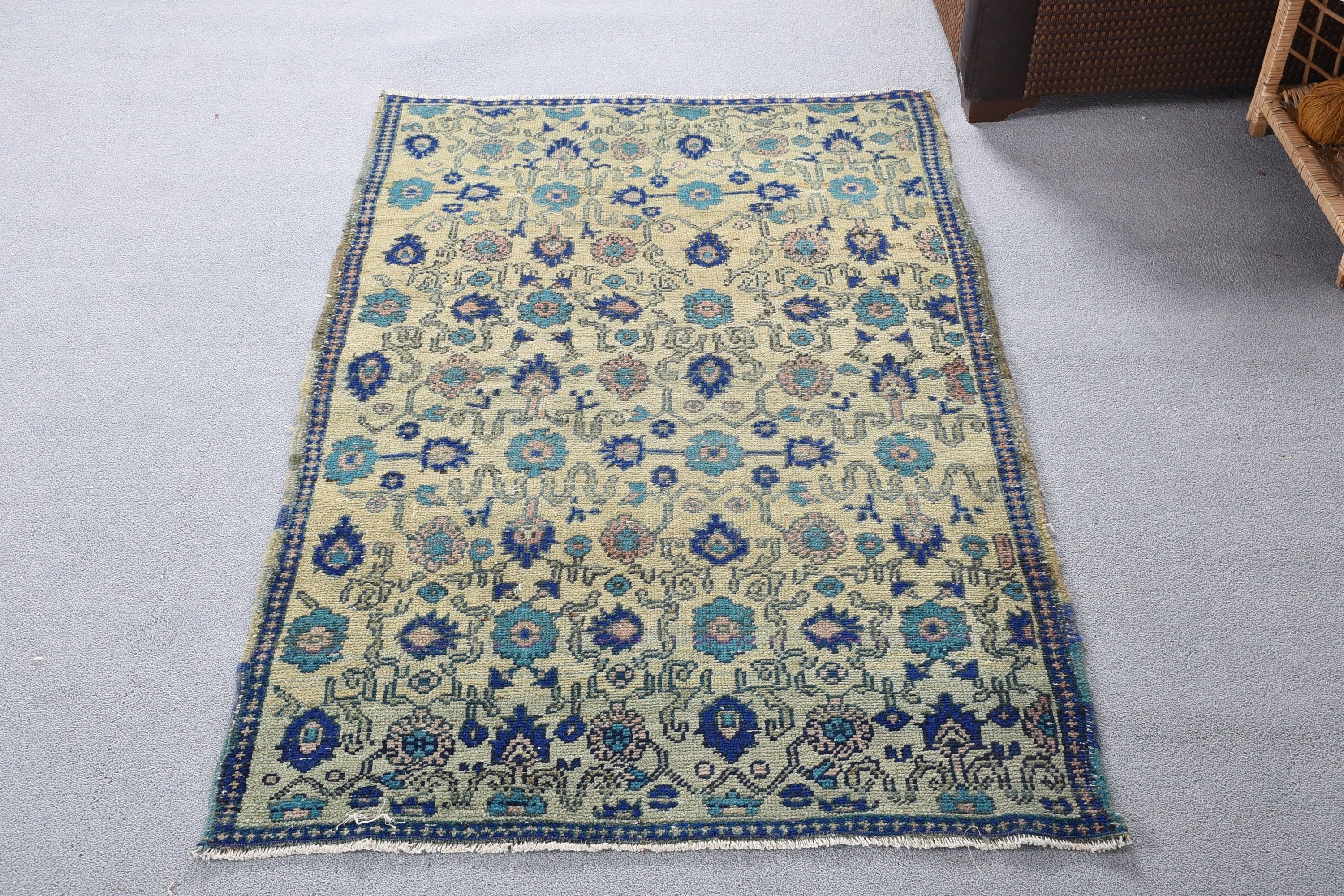 Yatak Odası Halıları, Çocuk Halısı, Mutfak Halıları, Vintage Halı, 3,4x5,4 ft Accent Halı, Oryantal Halı, Mutfak Halıları, Türk Halısı, Yeşil Yün Halı