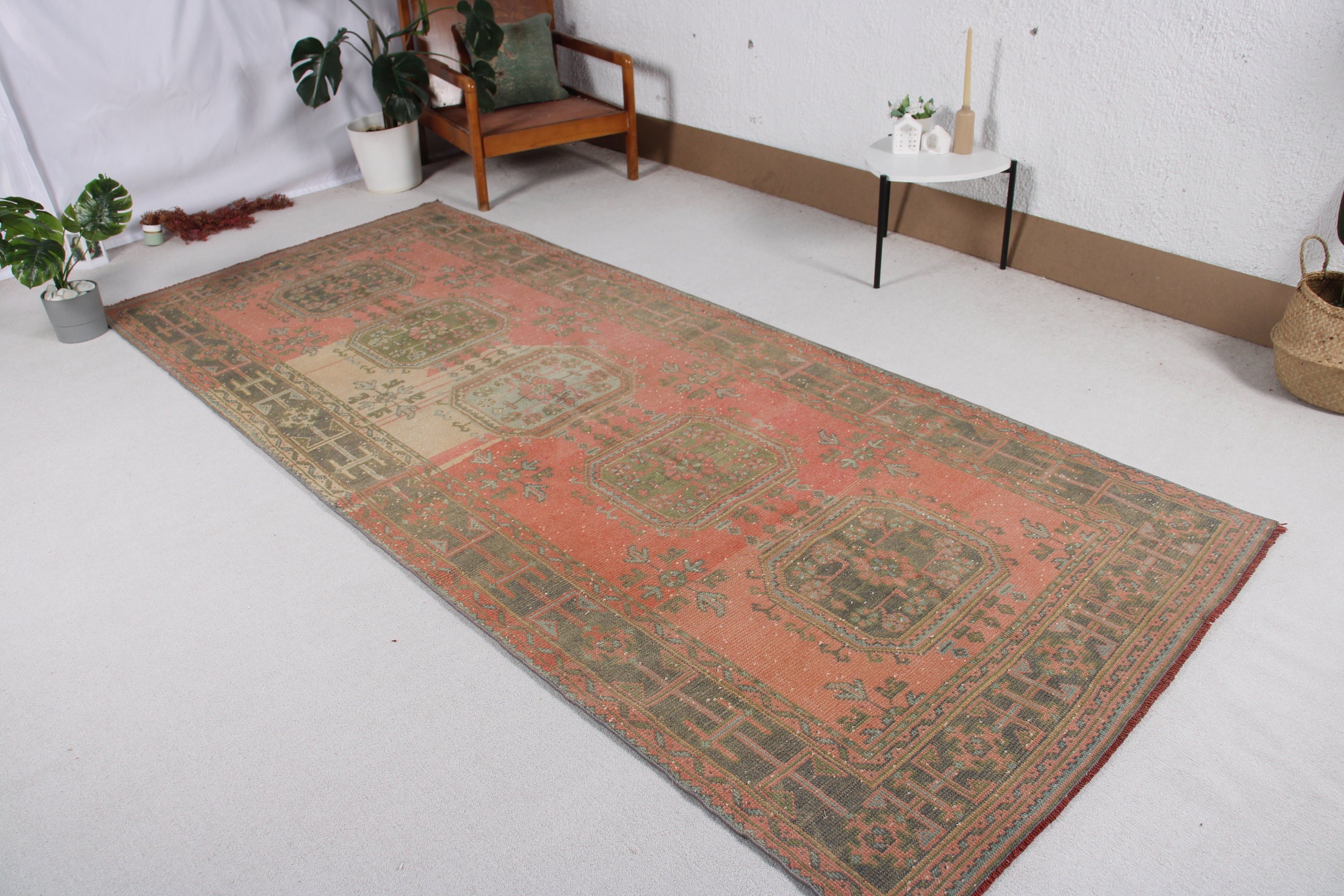 4.5x10.4 ft Büyük Halılar, Büyük Boho Halıları, Vintage Halılar, Estetik Halı, Pembe Havalı Halı, Lüks Halı, Yemek Odası Halıları, Yün Halı, Türk Halısı