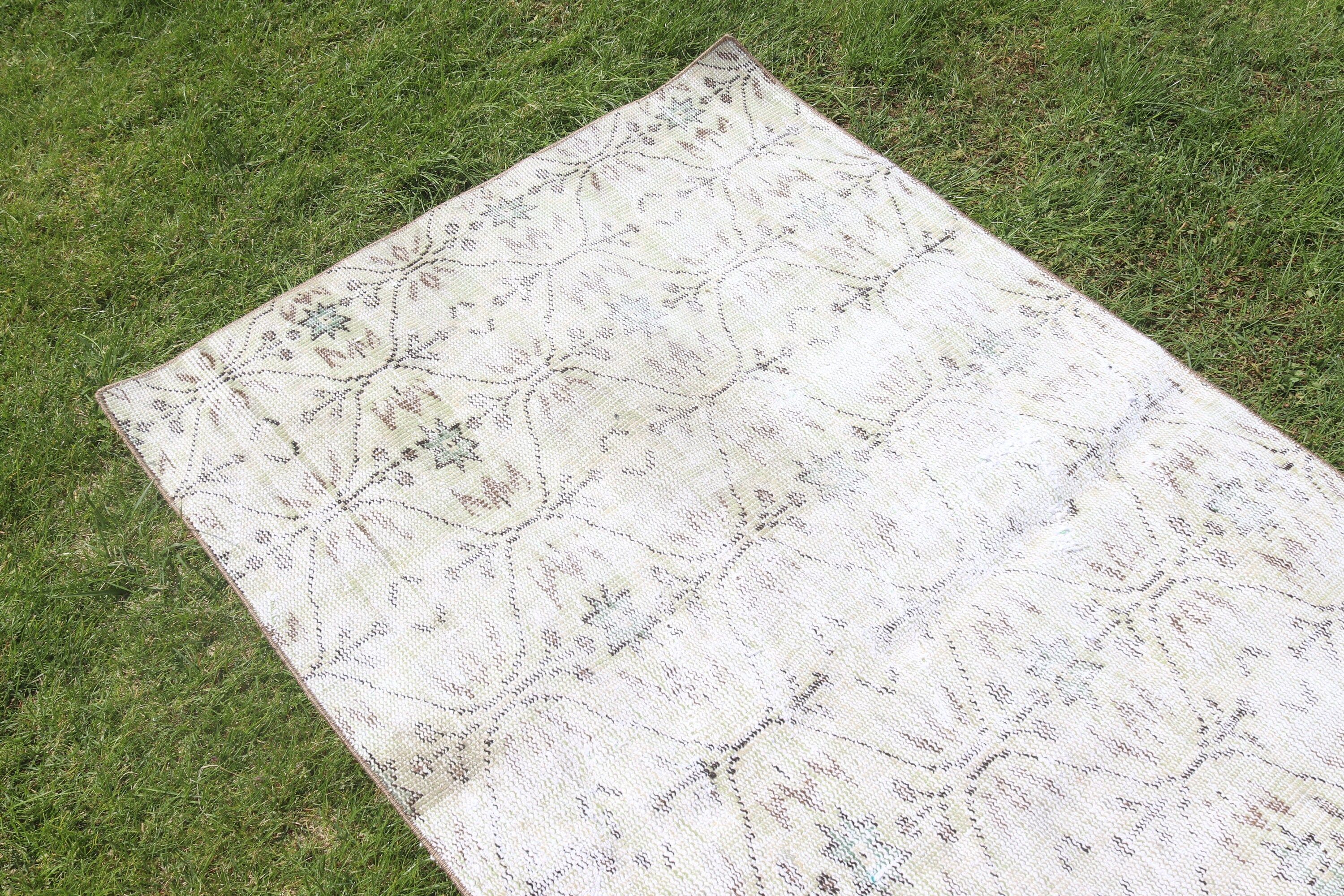 Vintage Accent Rug, Beige Boho Rug, Vintage Rug, Bedroom Rugs, Turkish Rugs, Statement Rugs, 3.3x5.6 ft Accent Rugs, Handwoven Rugs