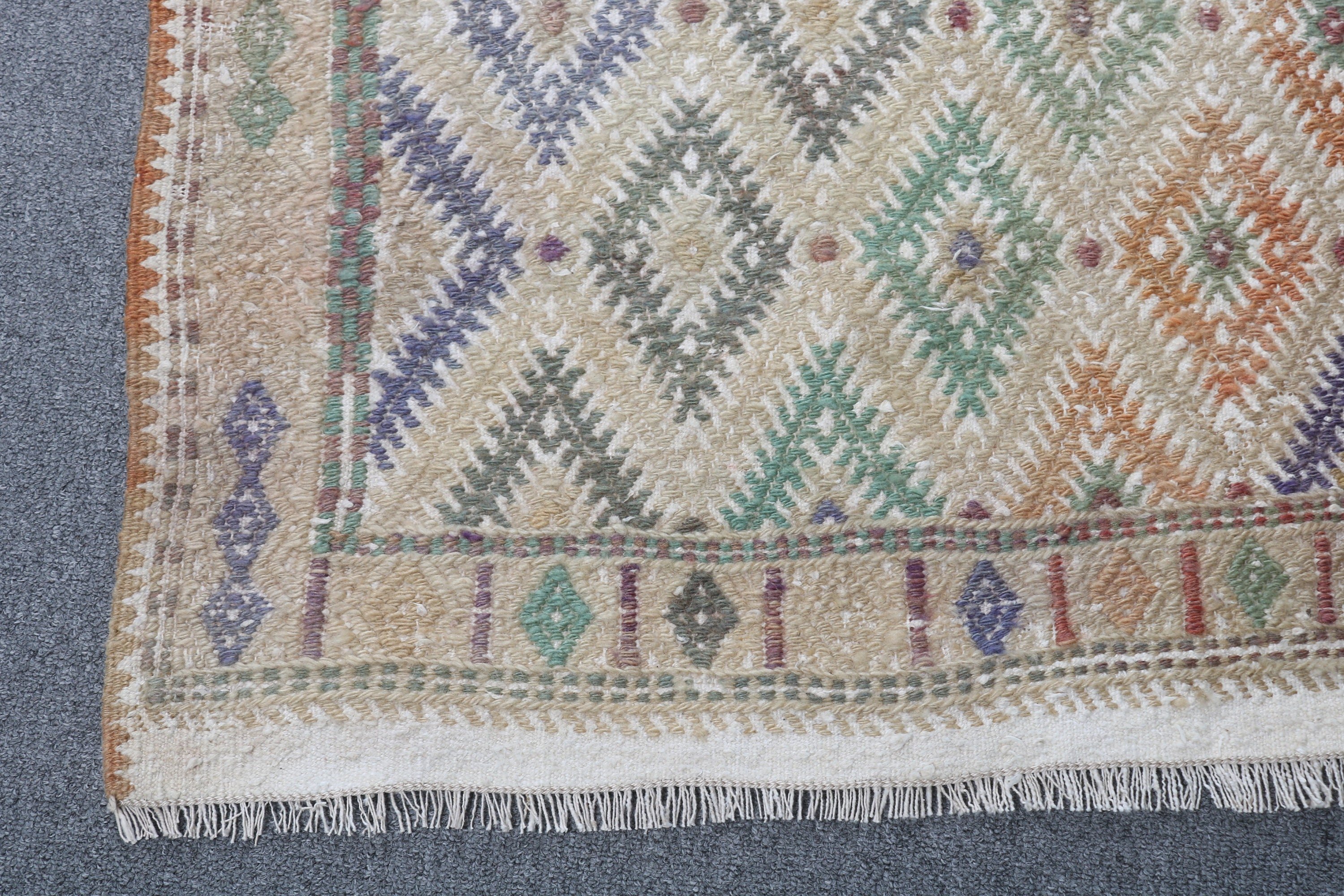 3.1x9.3 ft Yolluk Halıları, Türk Halısı, Uzun Yolluk Halısı, Mutfak Halıları, Bej Nötr Halı, Modern Halılar, Kilim, Vintage Halılar, Anadolu Halıları