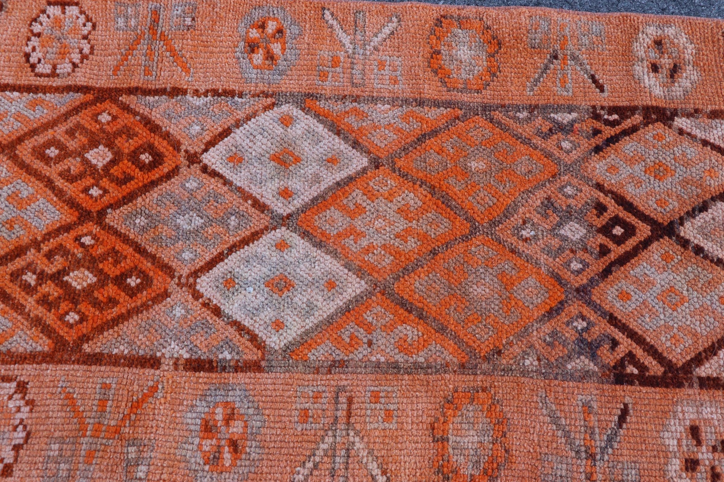 Vintage Halılar, Merdiven Halıları, Koridor Halıları, Türk Halısı, Antika Halı, 2.6x12 ft Runner Halıları, Koridor Halısı, Yer Halısı, Kahverengi Yer Halısı