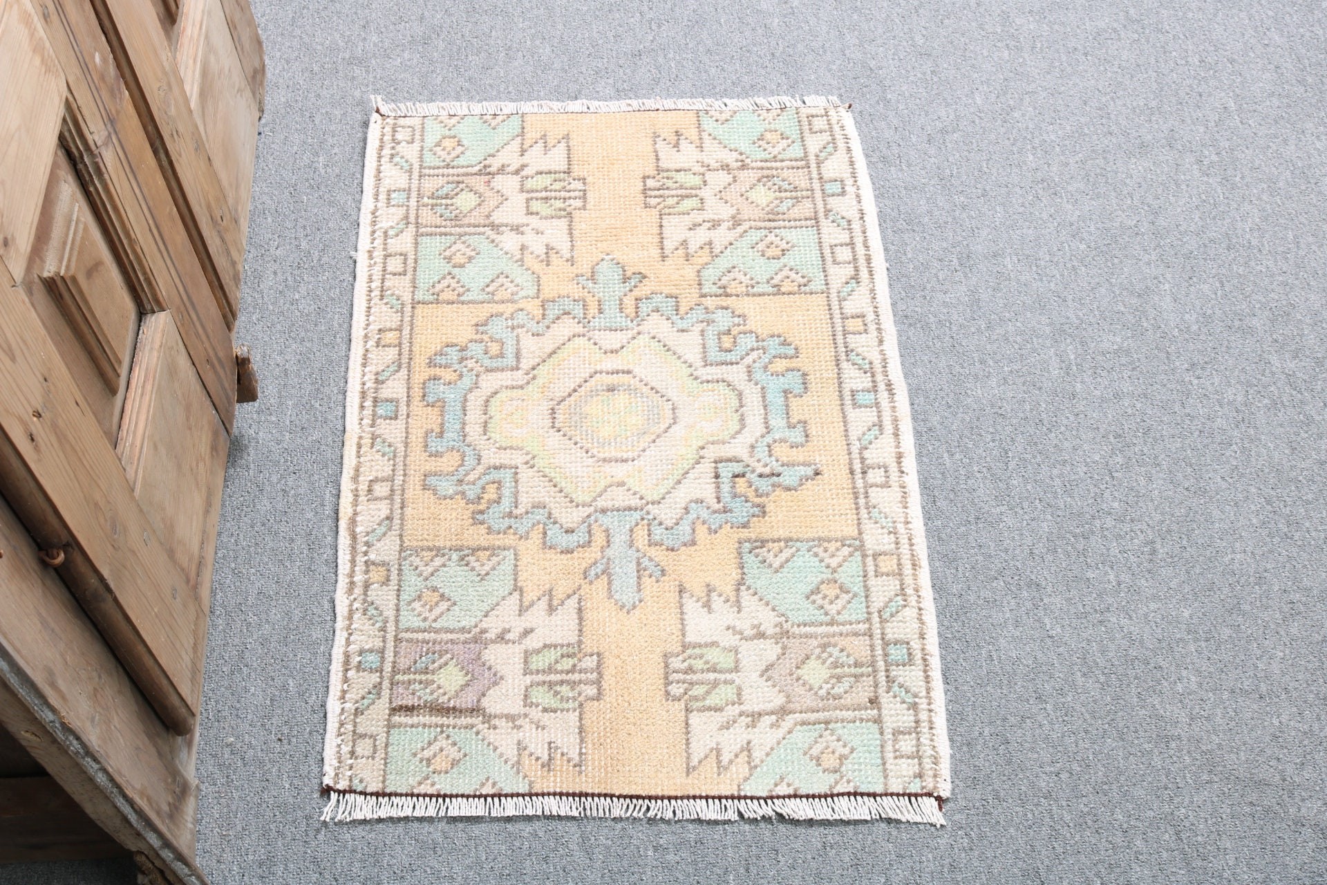 Lüks Halılar, Vintage Halılar, Turuncu Mutfak Halıları, Küçük Boho Halısı, Türk Halıları, Duvara Asma Halılar, 1.6x2.4 ft Küçük Halılar, Mutfak Halısı