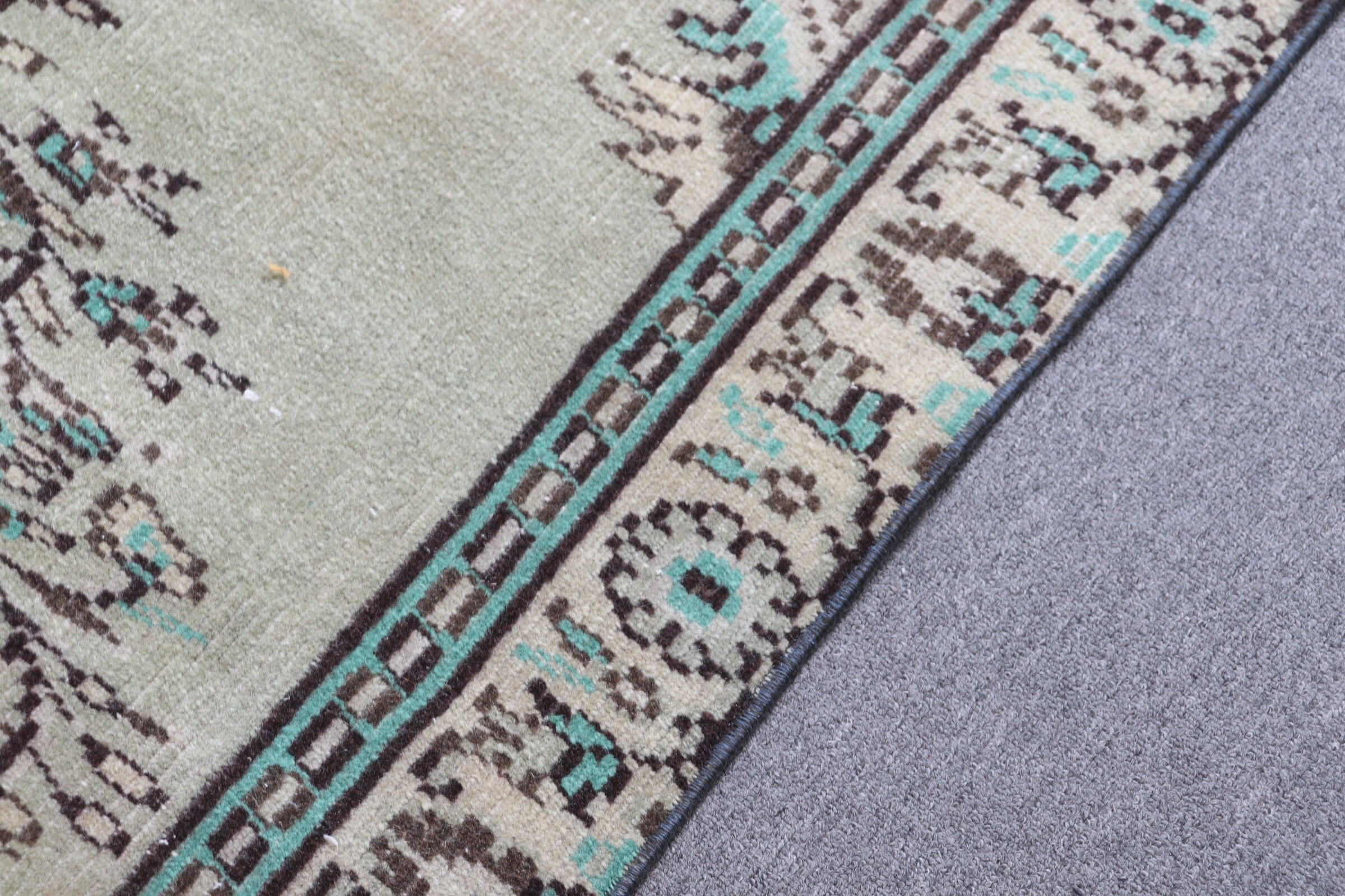Living Room Rug, Vintage Rug, Cute Rug, 4.3x7.4 ft Area Rug, Green Bedroom Rug, Floor Rugs, Moroccan Rugs, Turkish Rug, Anatolian Rug