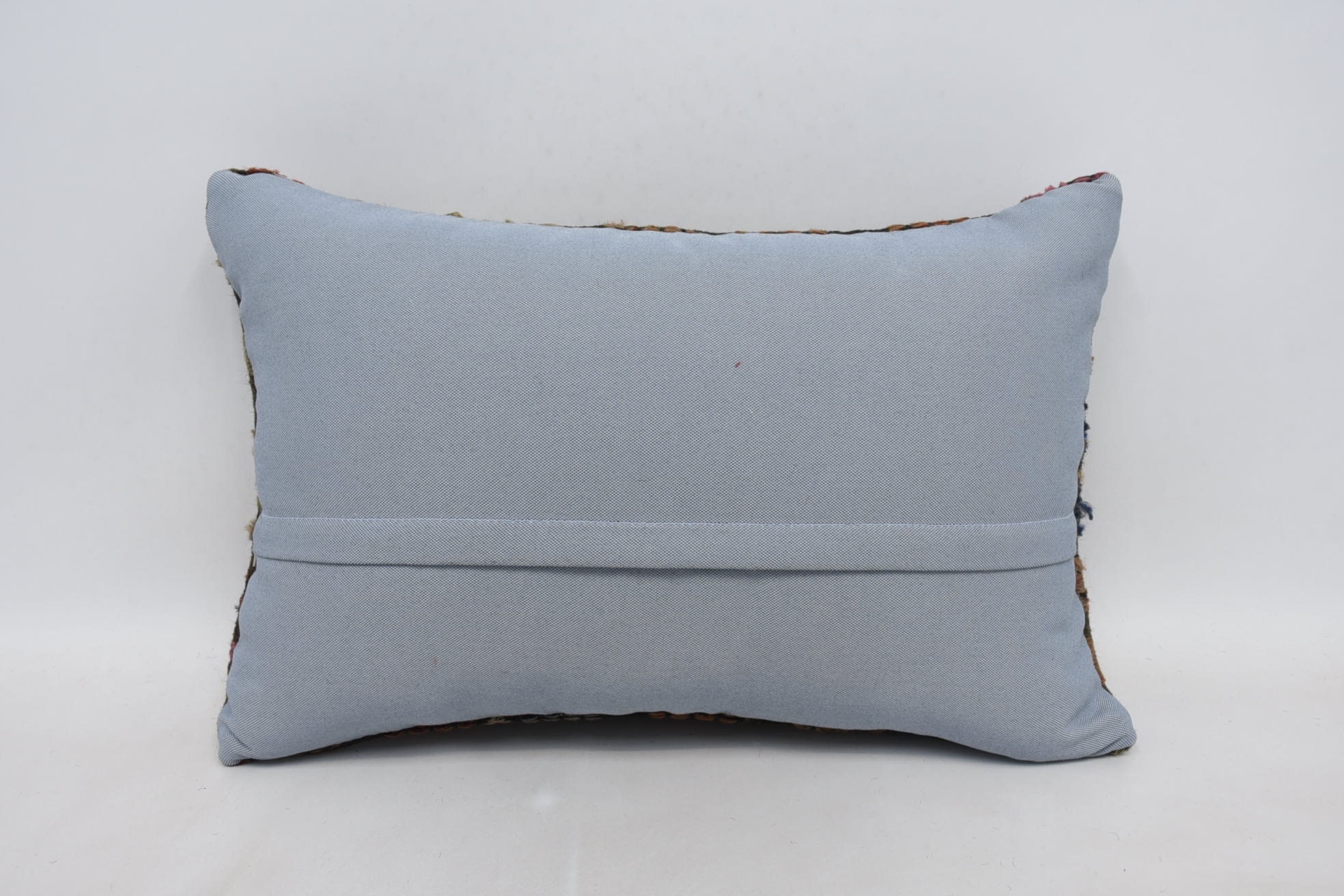 16"x24" Blue Pillow Cover, Turkish Kilim Pillow, Throw Kilim Pillow, Vintage Throw Pillow Cover, Antique Pillows