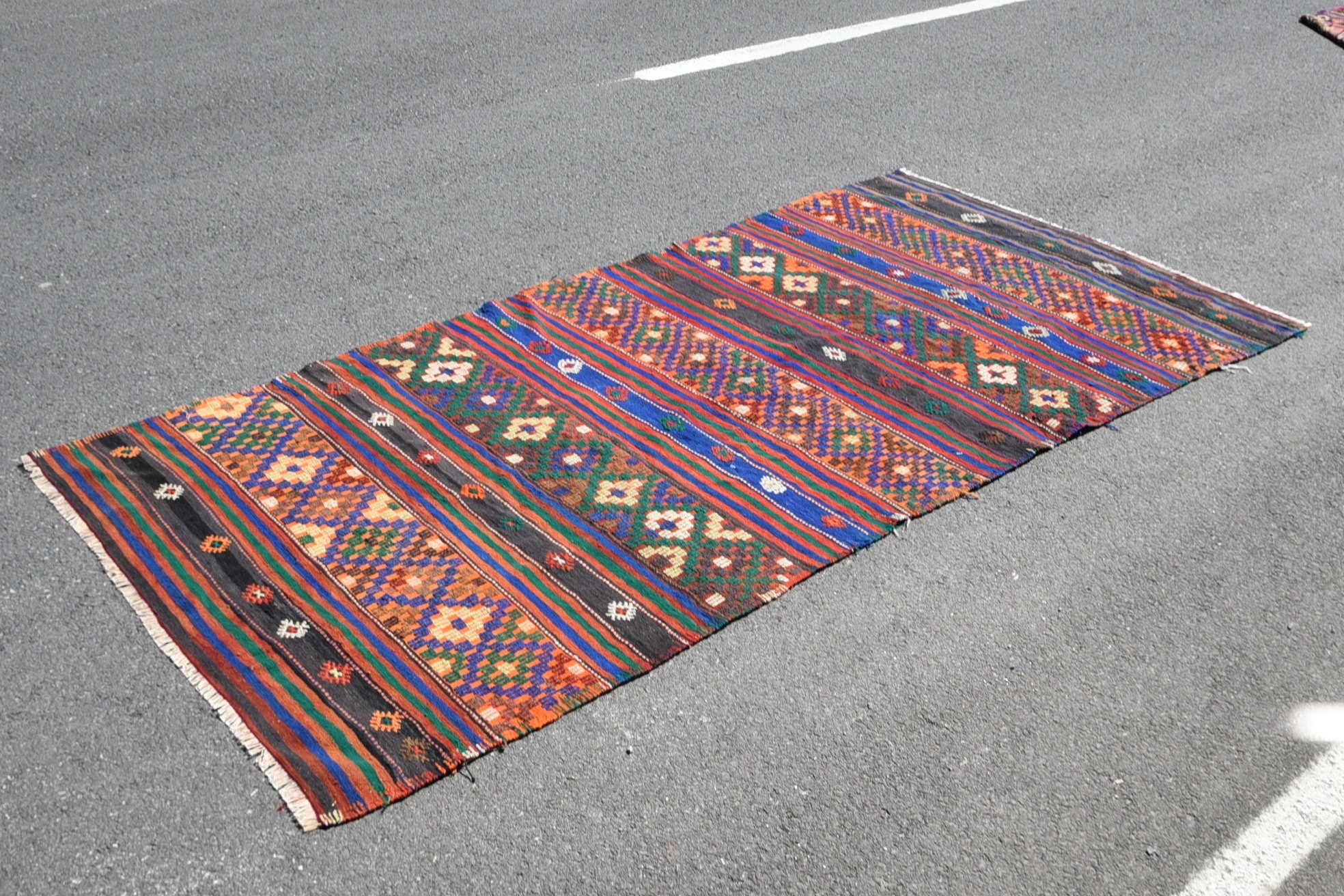 Oturma Odası Halıları, Yemek Odası Halısı, Vintage Halı, Mutfak Halısı, Oushak Halısı, Kilim, 4.6x10.1 ft Büyük Halılar, Yatak Odası Halısı, Türk Halısı