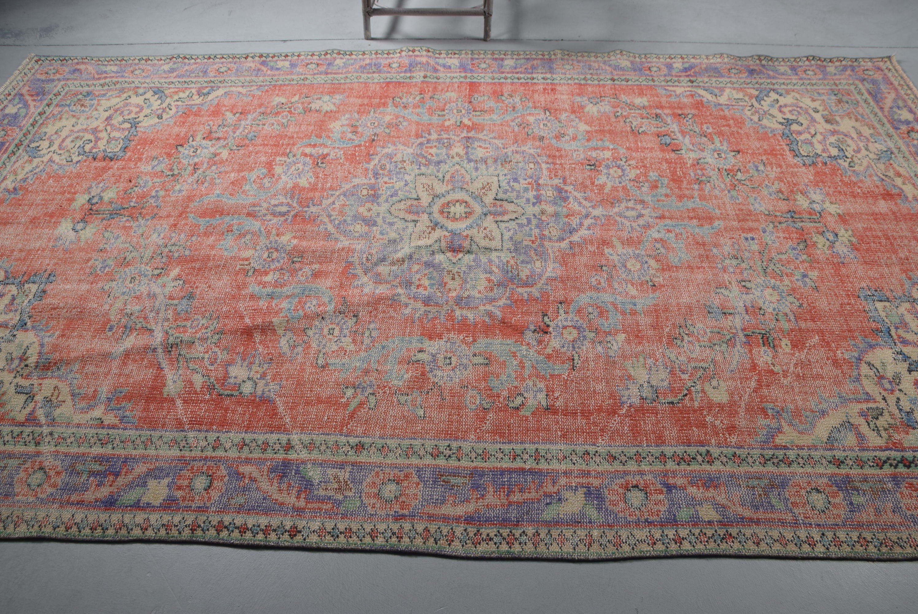 Orange Bedroom Rugs, Saloon Rugs, Cool Rugs, 6.7x11 ft Oversize Rugs, Dorm Rug, Moroccan Rugs, Vintage Rugs, Turkish Rug, Living Room Rugs