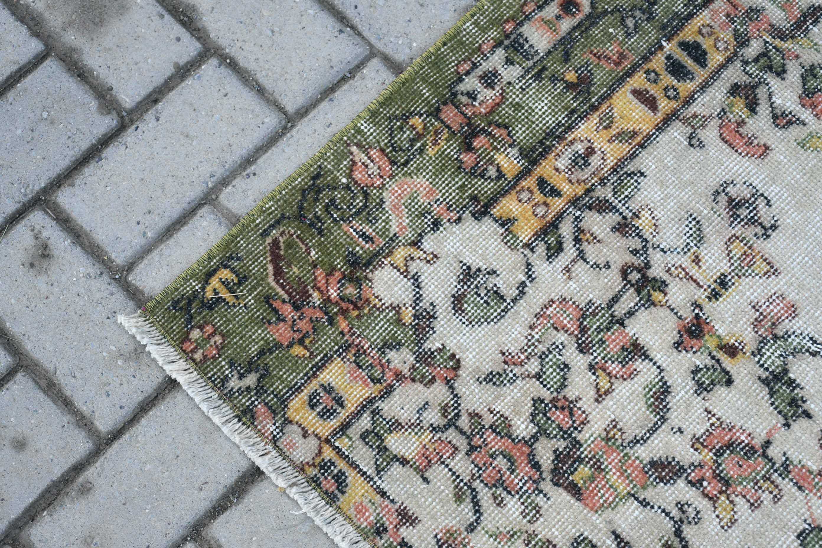 Vintage Rugs, Beige Floor Rugs, Oriental Rugs, Floor Rug, 6x8.9 ft Large Rug, Vintage Decor Rug, Turkish Rug, Salon Rugs, Living Room Rugs