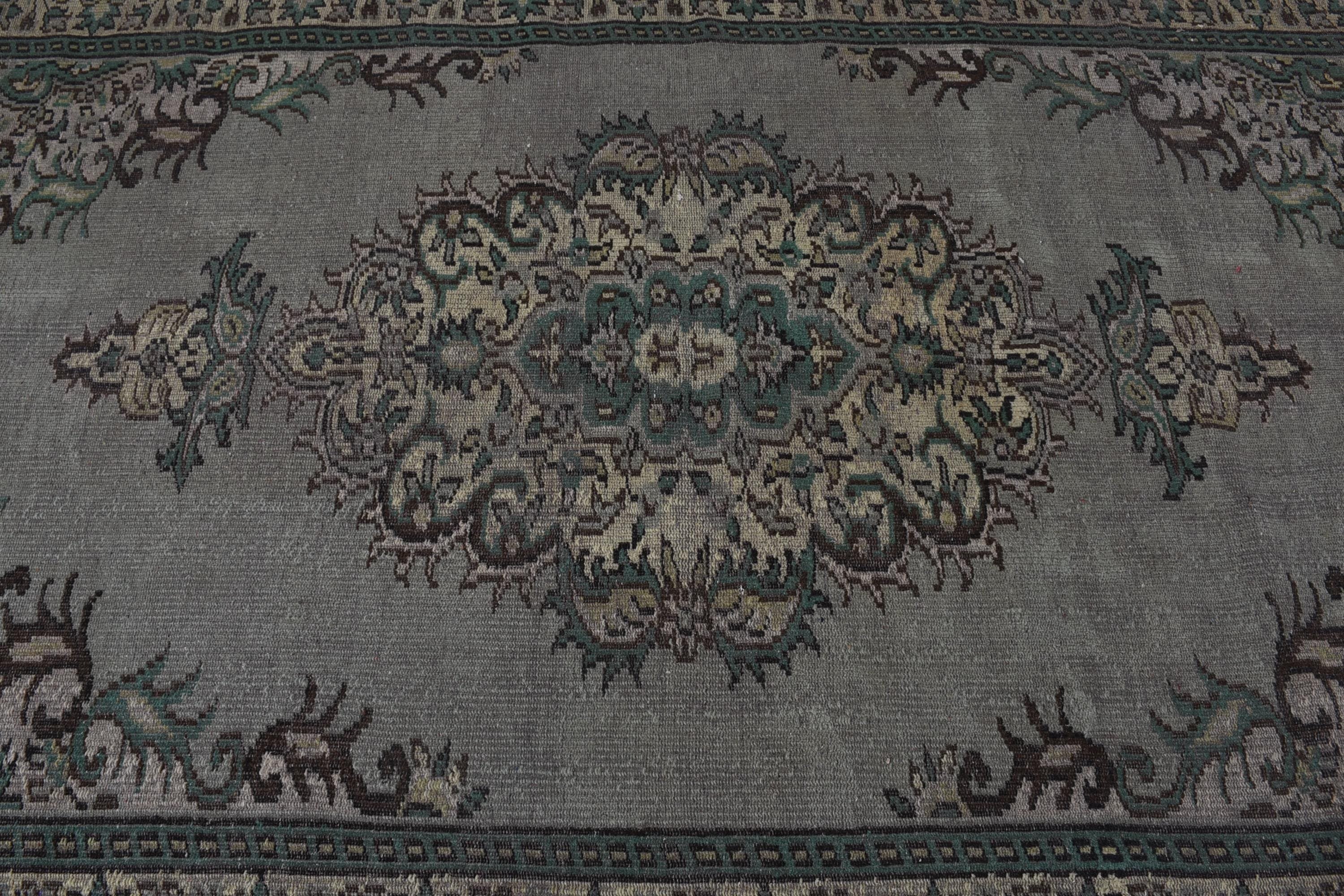 Vintage Halı, 5.4x9 ft Büyük Halı, Büyük Vintage Halı, Türk Halıları, El Dokuma Halıları, Oturma Odası Halıları, Yeşil Nötr Halı, Havalı Halılar, Boho Halıları