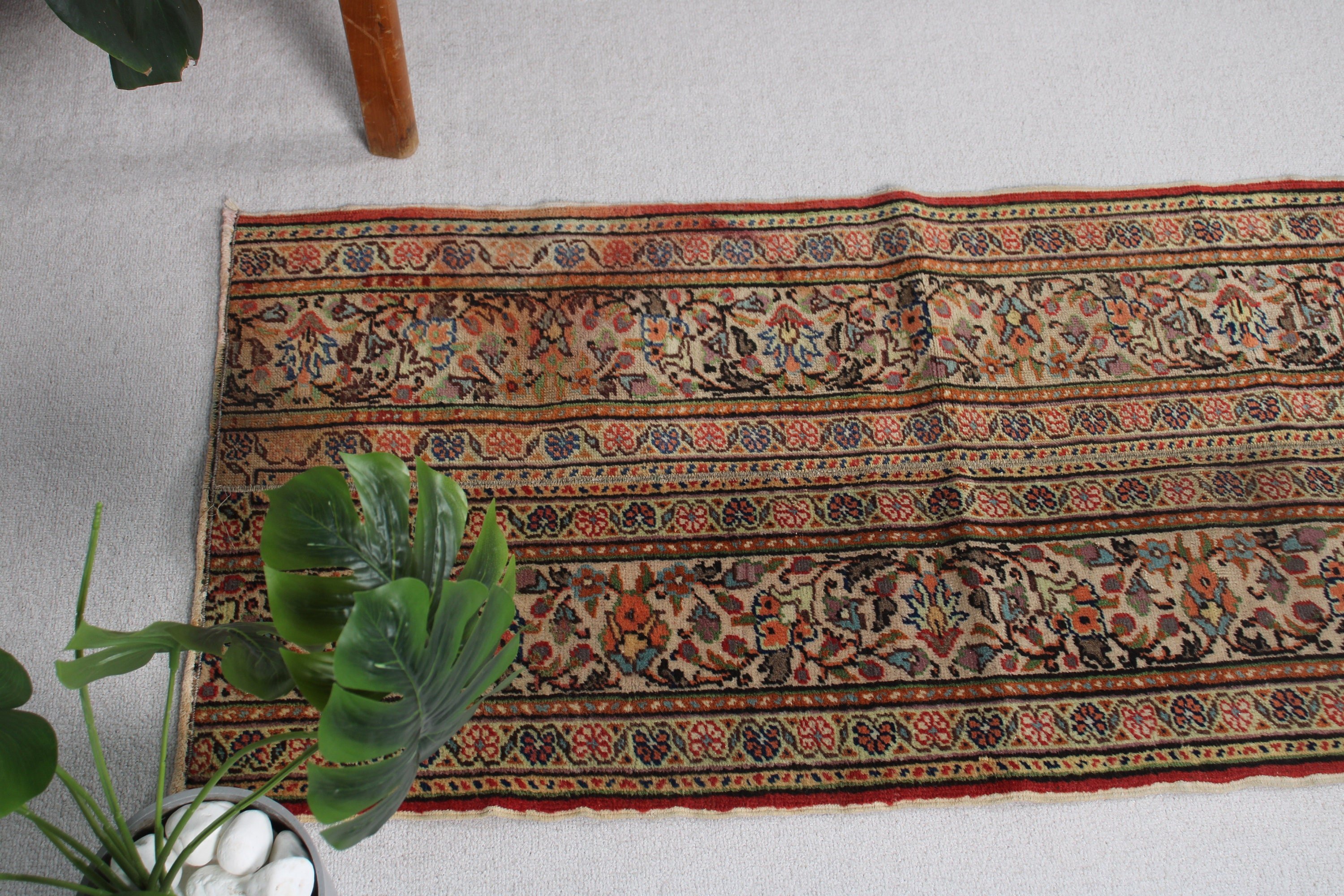 Small Area Rug, 2x4.1 ft Small Rug, Bedroom Rug, Boho Rugs, Vintage Rugs, Turkish Rugs, Beige Kitchen Rug, Rugs for Car Mat, Oriental Rug