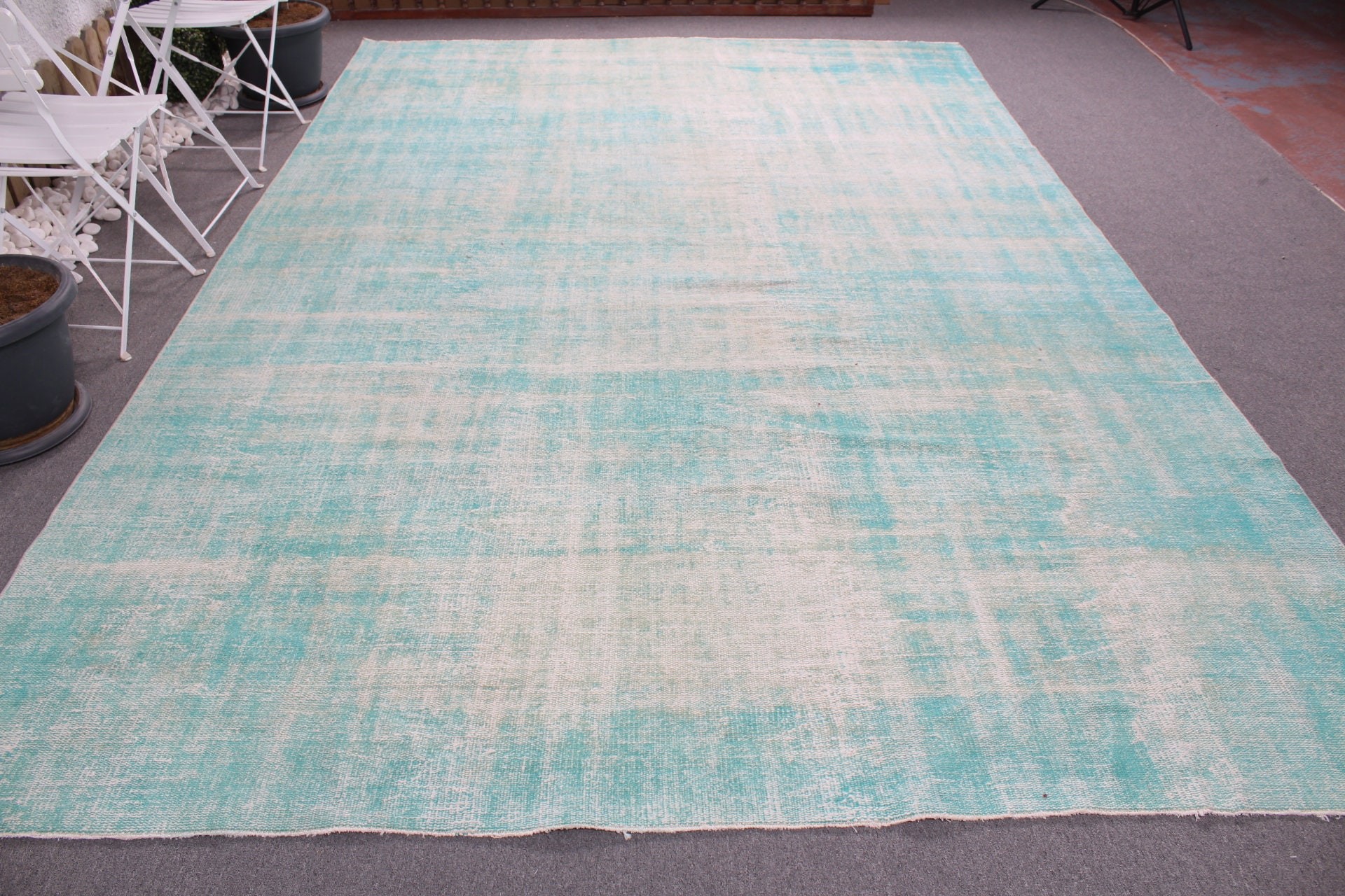 Turkish Rug, Green Kitchen Rug, Salon Rug, Aztec Rug, Rugs for Saloon, Vintage Rug, Saloon Rug, Wool Rug, Cool Rug, 8x12.2 ft Oversize Rugs