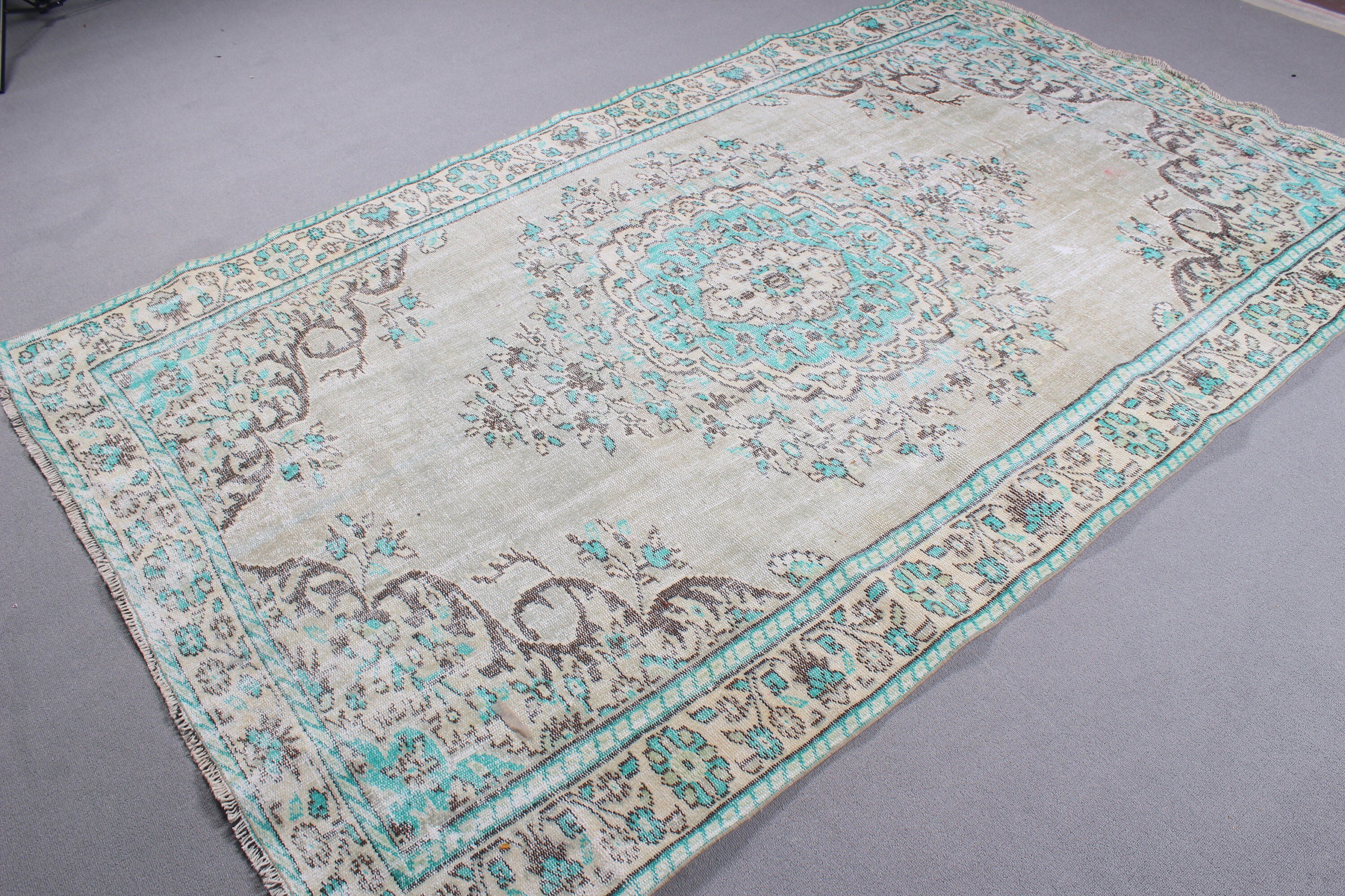 Boho Halı, Türk Halıları, Bej Düz Dokuma Halılar, Yemek Odası Halıları, Vintage Halı, Bildiri Halısı, Büyük Vintage Halılar, 5,5x8,9 ft Büyük Halılar