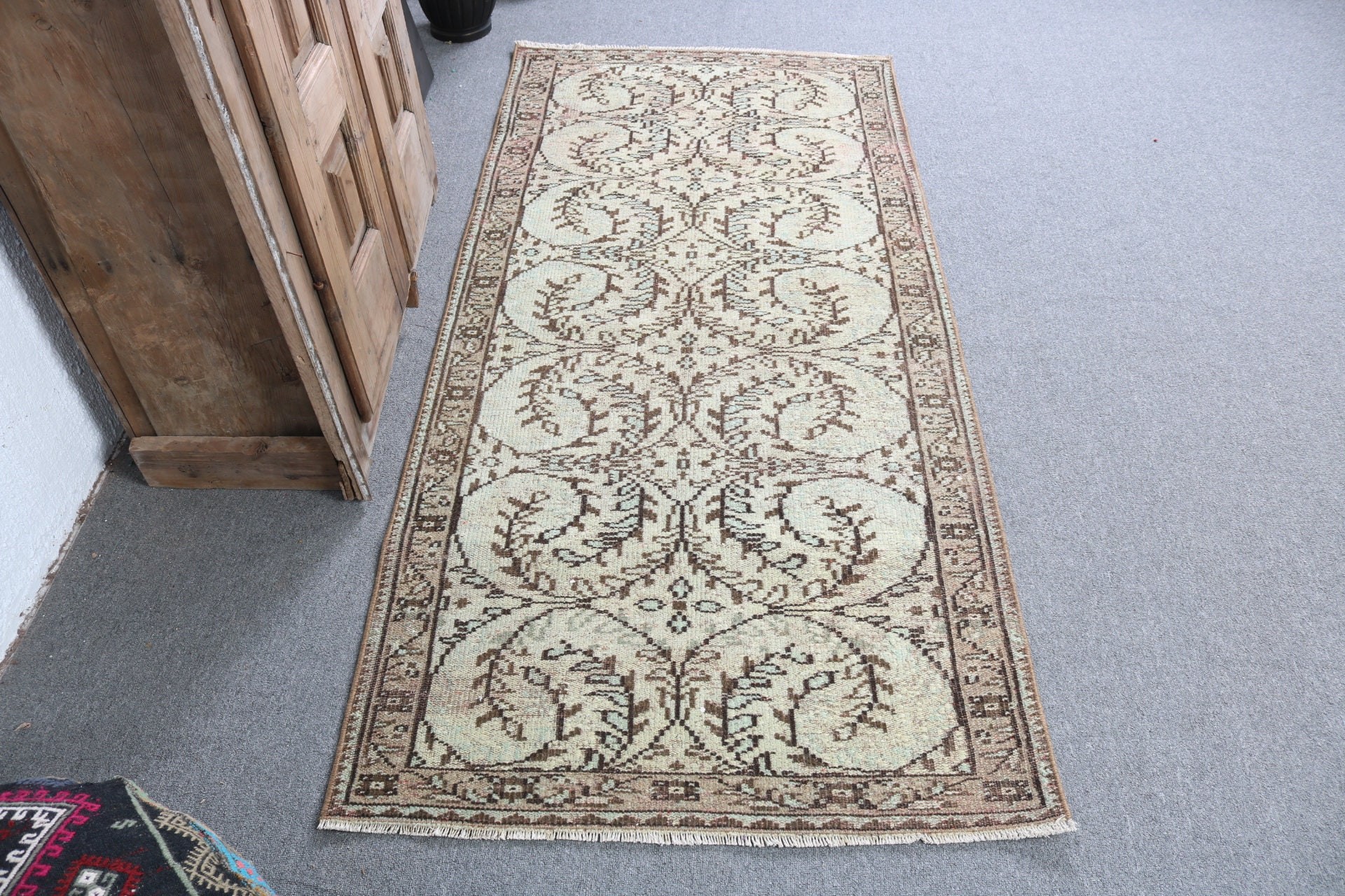 Giriş Halısı, Yatak Odası Halısı, Vintage Halılar, Türk Halıları, Yeşil 3x6.4 ft Accent Halılar, Mutfak Halıları, Antika Halı, Kabile Halıları