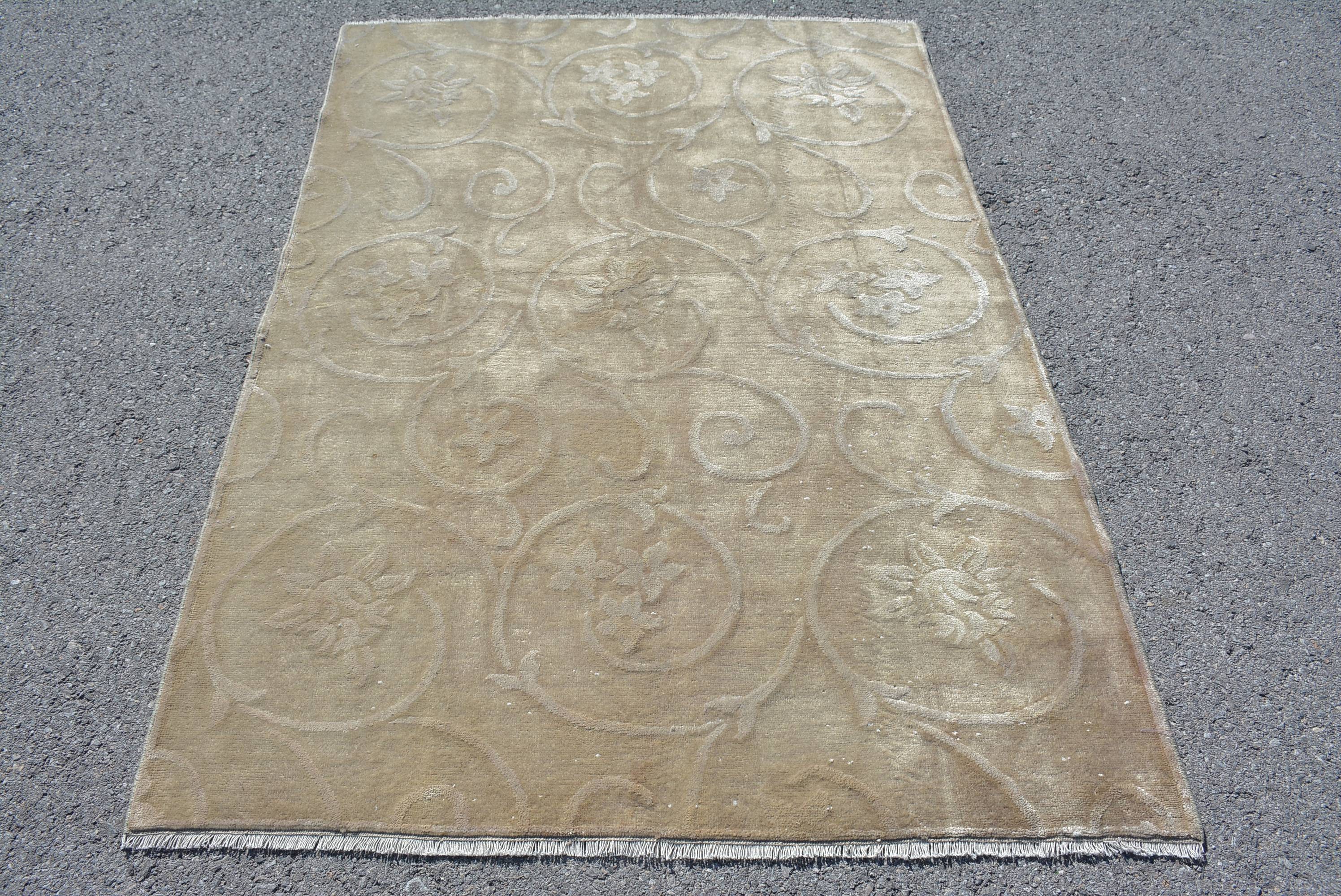 Moroccan Rugs, Vintage Rug, Indoor Rugs, Kitchen Rug, Turkish Rugs, Rugs for Area, 4.3x6.1 ft Area Rugs, Vintage Area Rug Rugs, Bedroom Rug