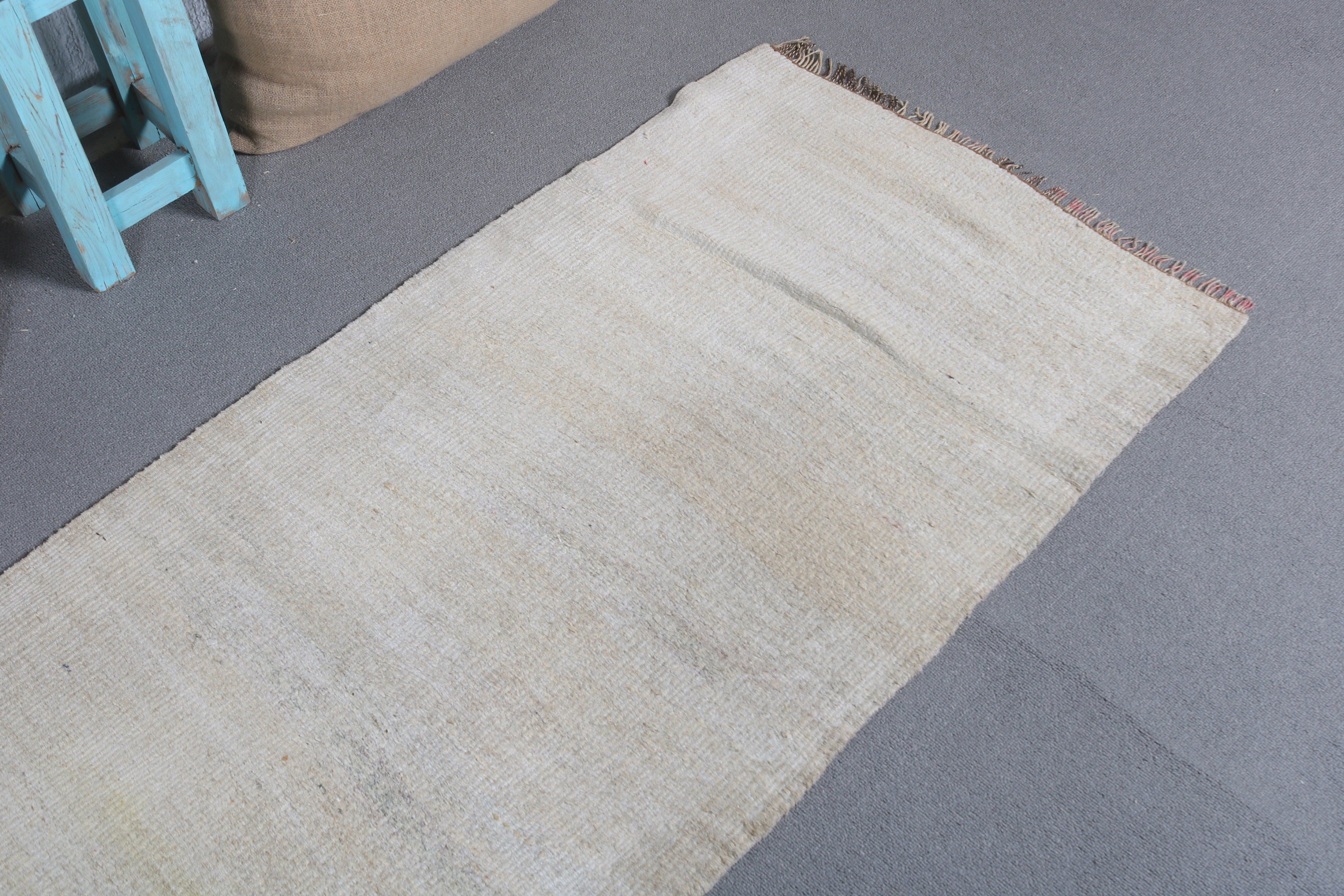 Anadolu Halısı, Vintage Halılar, Oryantal Halı, 2.1x9.4 ft Runner Halısı, Bej Havalı Halılar, Düğün Halıları, Merdiven Halısı, Türk Halıları, Koridor Halıları