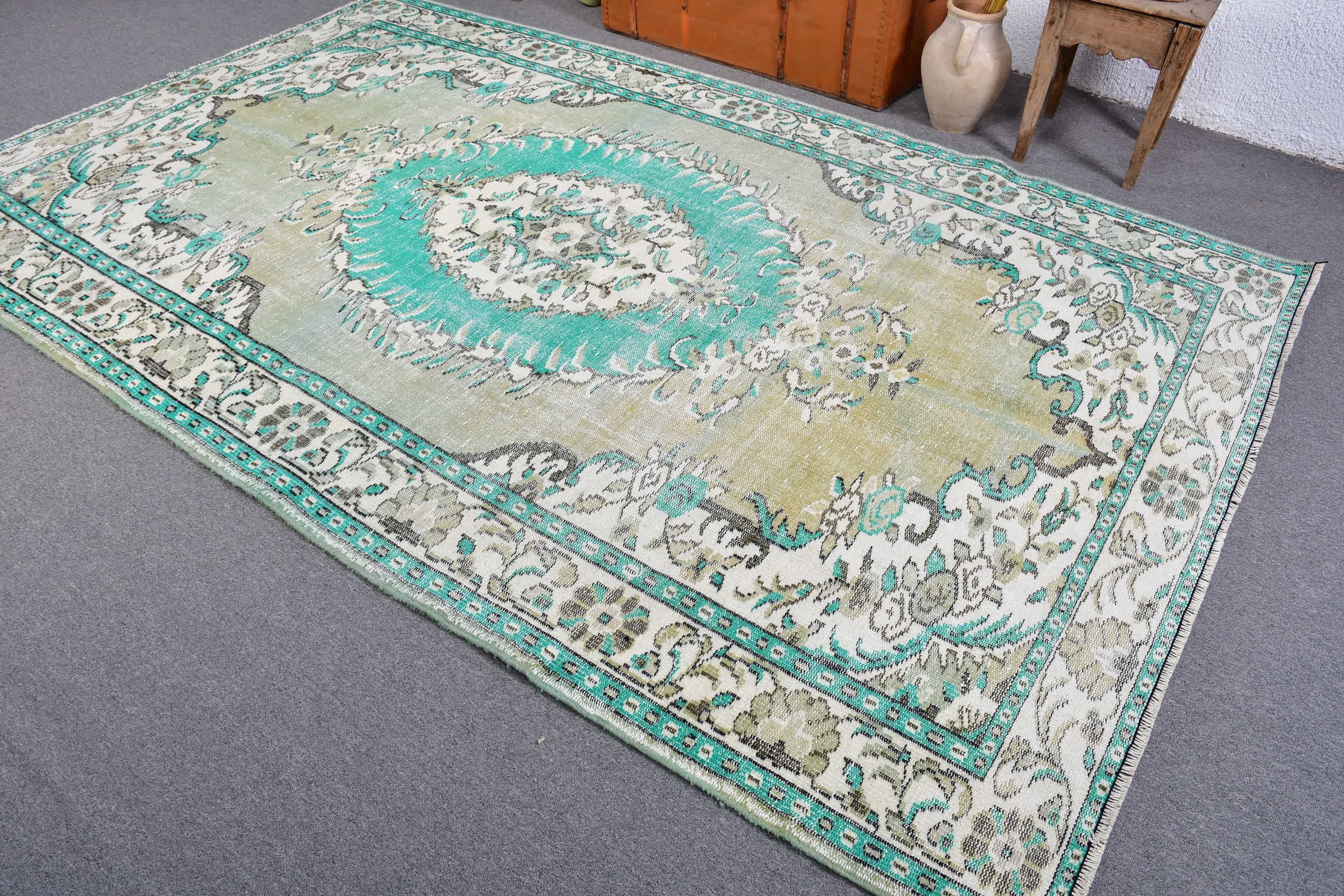Living Room Rug, Turkish Rugs, Bedroom Rug, Floor Rug, 6x9.8 ft Large Rug, Rugs for Dining Room, Moroccan Rugs, Cute Rug, Vintage Rug