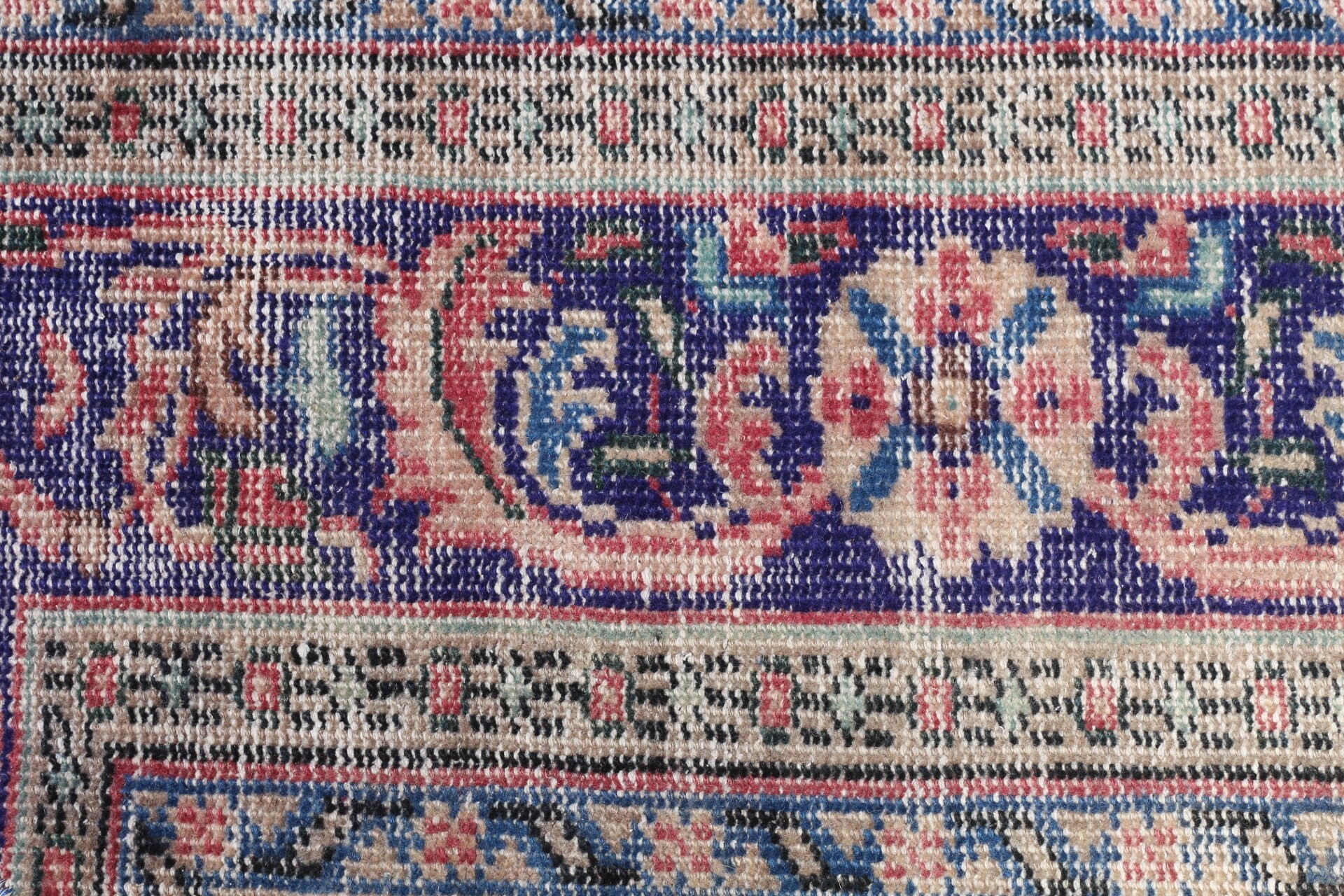 Vintage Rug, Oriental Rugs, Abstract Rugs, Blue Oushak Rugs, Kitchen Rug, 1.5x2.5 ft Small Rugs, Car Mat Rugs, Bedroom Rugs, Turkish Rug