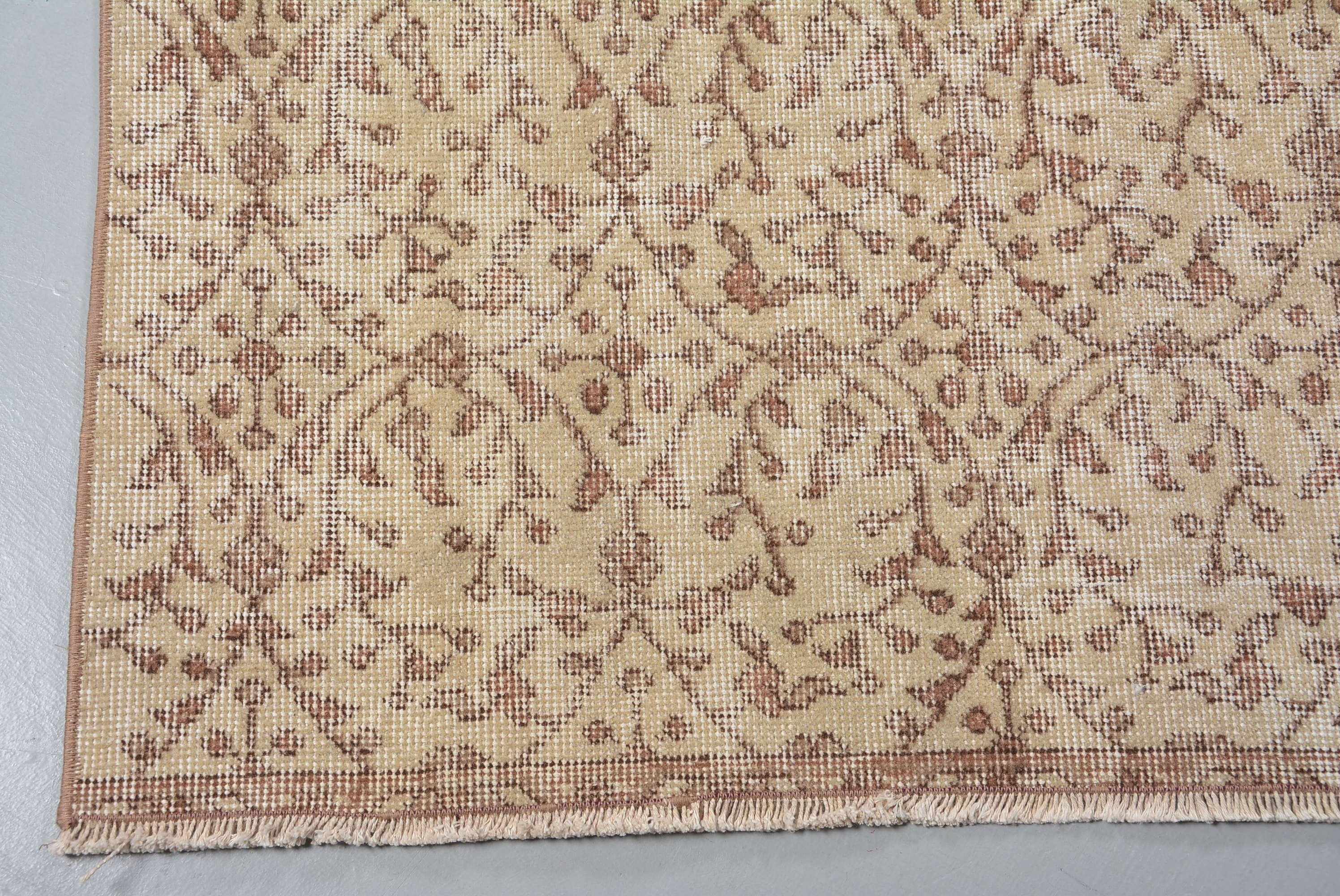 Living Room Rug, Indoor Rug, Oushak Rugs, Rugs for Bedroom, 3.5x7.4 ft Area Rugs, Turkish Rug, Vintage Rug, Distressed Rugs, Anatolian Rugs