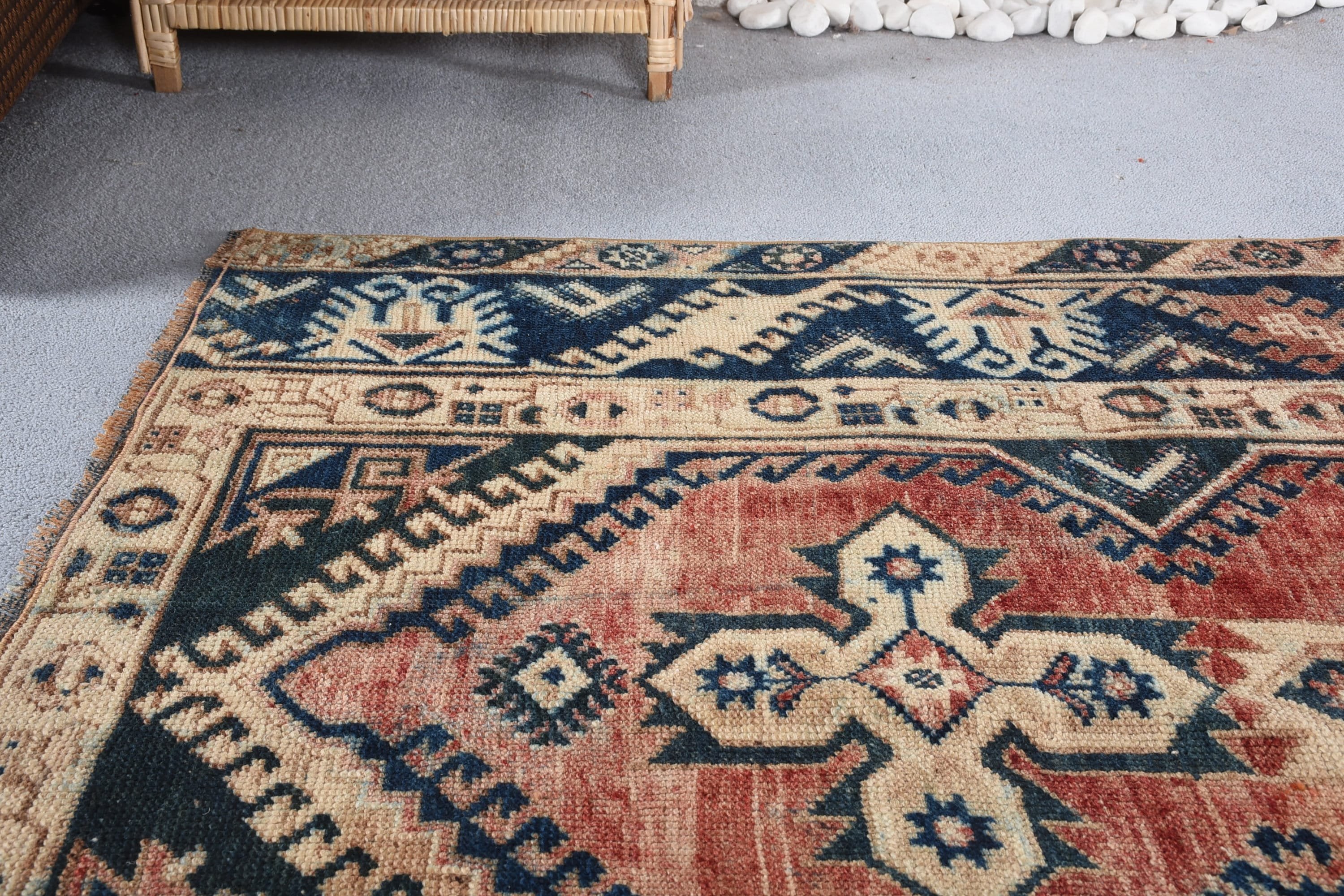 Vintage Halı, Çocuk Odası Halıları, Kırmızı Oryantal Halı, Mutfak Halısı, 3,9x5,2 ft Vurgu Halısı, Yatak Odası Halıları, Türk Halısı, Giriş Halıları, Yün Halı