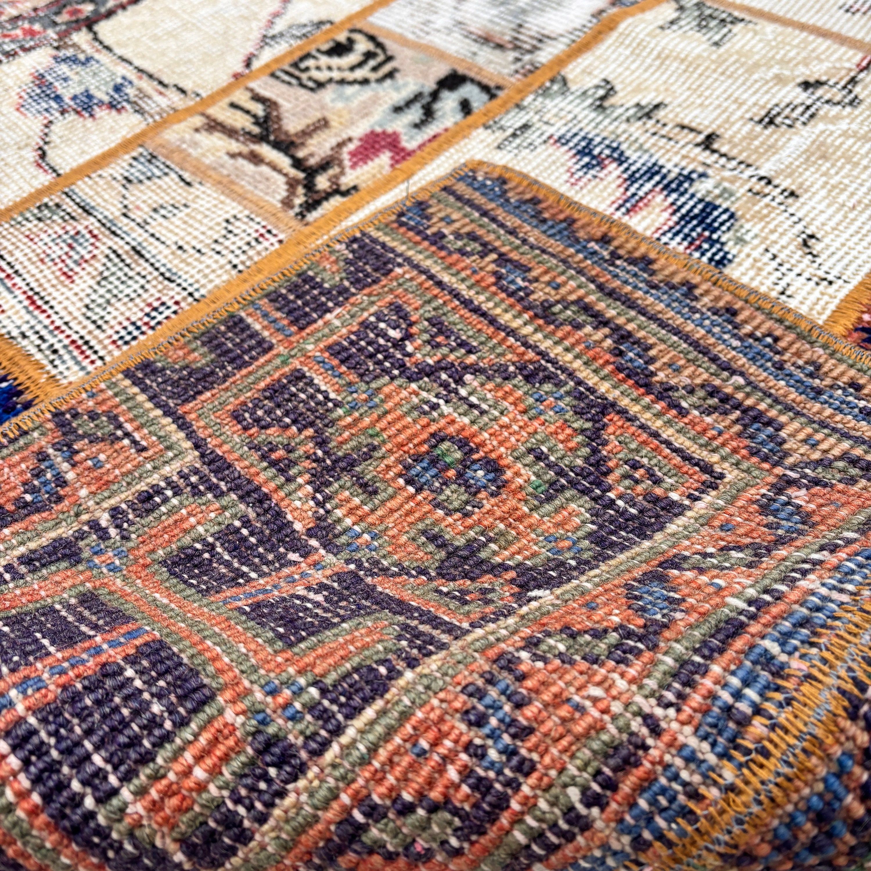 Vintage Halı, Türk Halıları, Mutfak Halıları, 3,5x8,9 ft Yolluk Halıları, Koridor Halıları, Bej Boho Halısı, Düz Dokuma Halıları, Ev Dekorasyonu Halıları