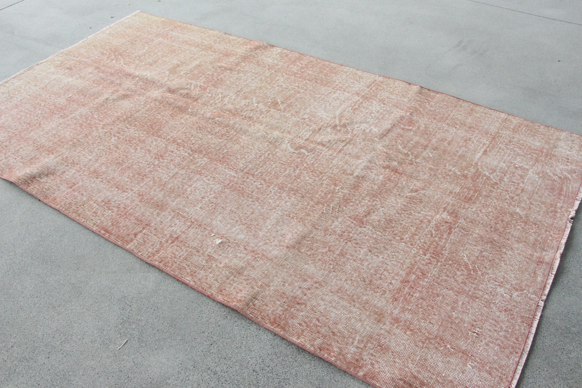 Turkish Rug, Bedroom Rug, Floor Rug, Pink Cool Rug, Vintage Rug, Rugs for Area, Nomadic Rug, 4.2x7.7 ft Area Rugs, Pale Rugs