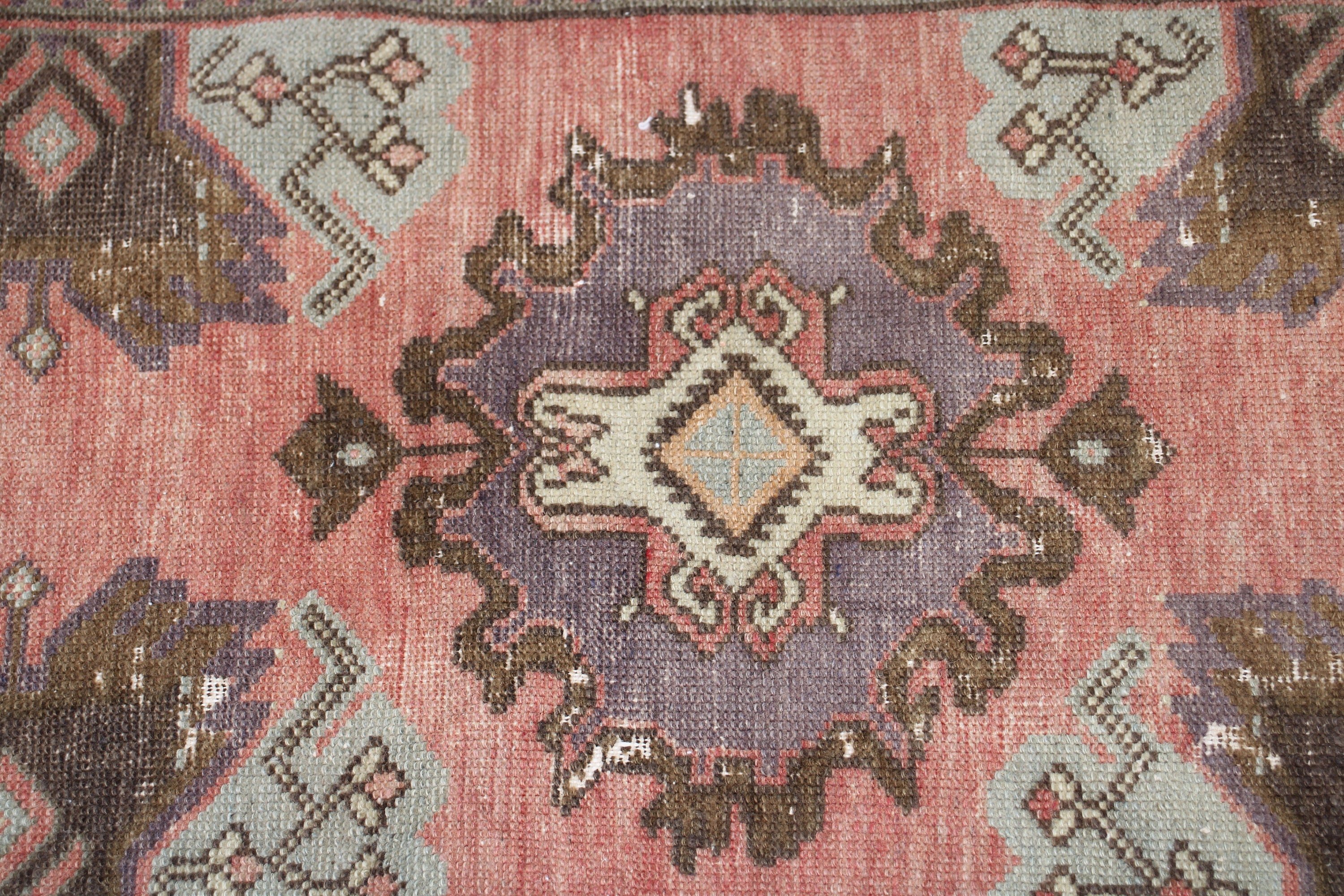 Giriş Halıları, Türk Halıları, Araba Paspas Halıları, Pembe Nötr Halılar, 1,5x3,3 ft Küçük Halı, Vintage Halı, Bildiri Halısı, Antika Halı, Banyo Halısı