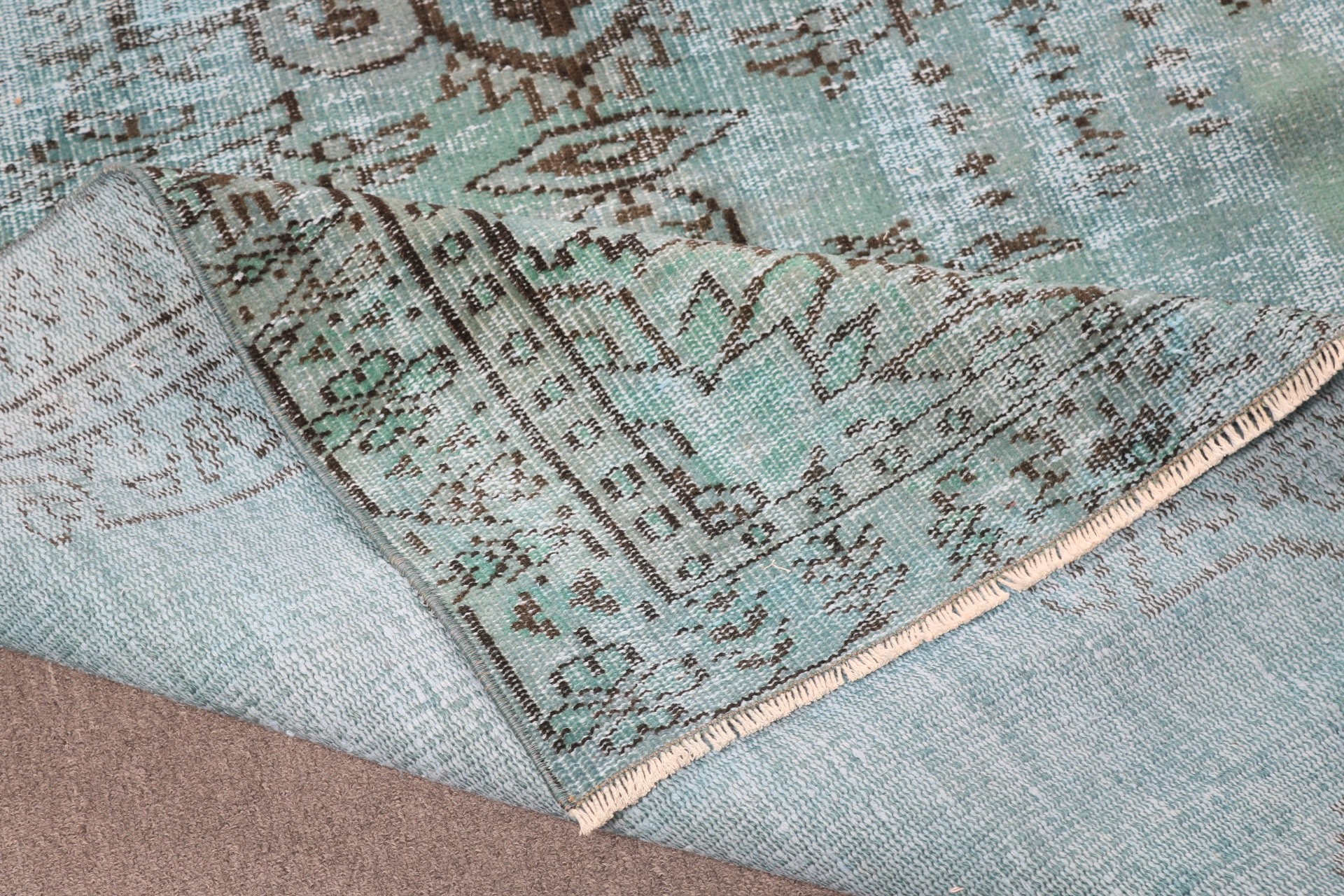 Green Cool Rugs, Vintage Rug, Living Room Rugs, Modern Rugs, Turkish Rugs, 4.5x9 ft Large Rugs, Rugs for Bedroom, Moroccan Rugs, Salon Rug