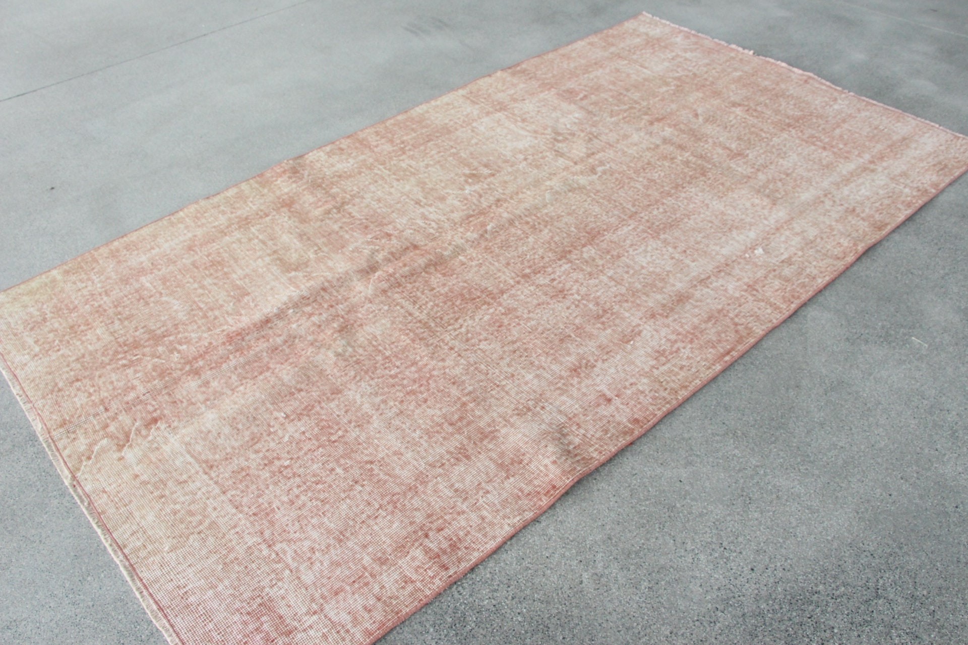 Turkish Rug, Bedroom Rug, Floor Rug, Pink Cool Rug, Vintage Rug, Rugs for Area, Nomadic Rug, 4.2x7.7 ft Area Rugs, Pale Rugs