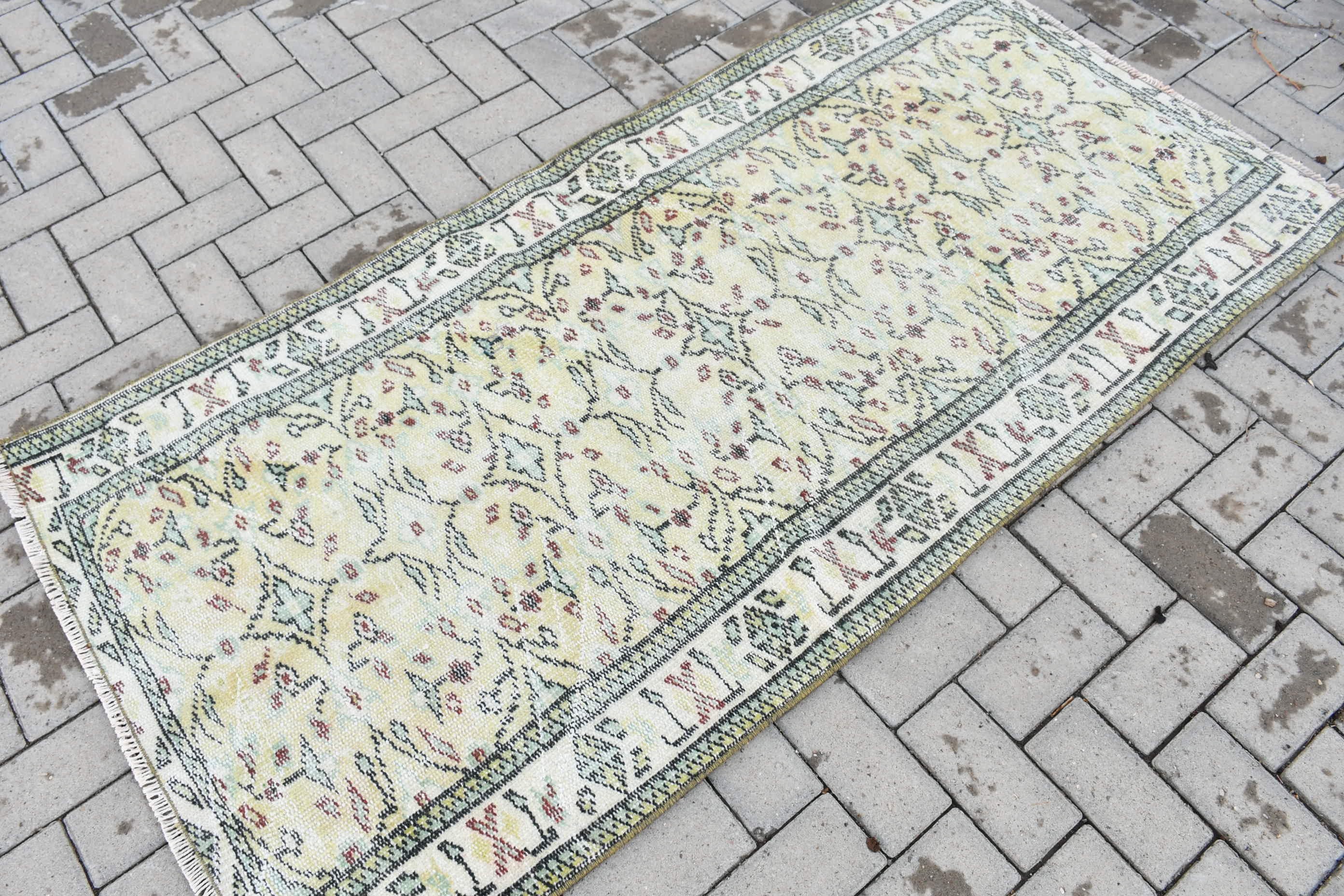 Cool Rugs, Beige Wool Rugs, Rugs for Kitchen, Entry Rug, Kitchen Rug, Nursery Rugs, 3.1x6.1 ft Accent Rug, Vintage Rug, Turkish Rug
