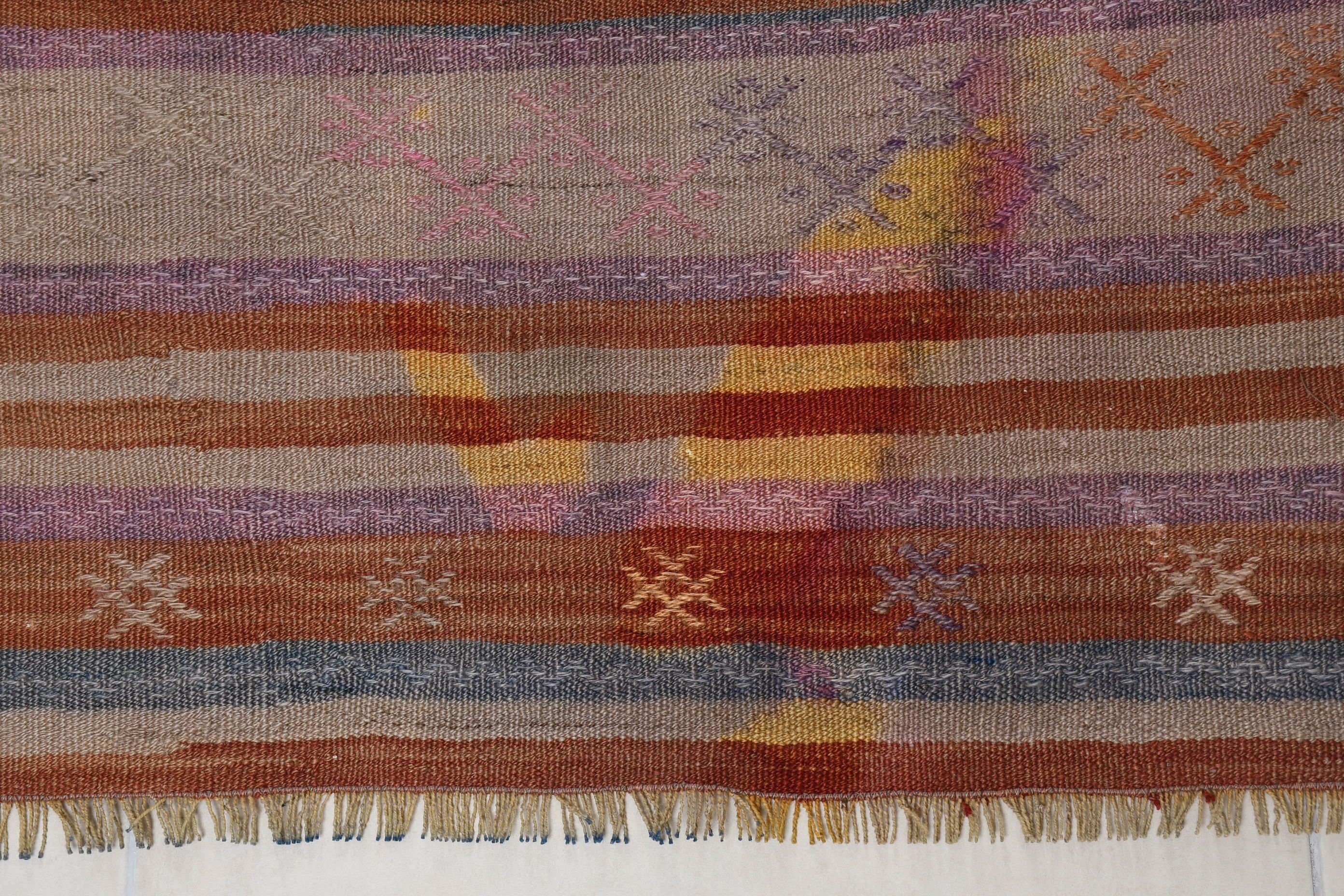 Nostaljik Kilim, 113x223 cm Oturma odası Kilim, Ev Kilim, Anadolu Kilim, Antre Kilim, Antre Kilim, Antre Kilim, Kahverengi Mutfak Kilim