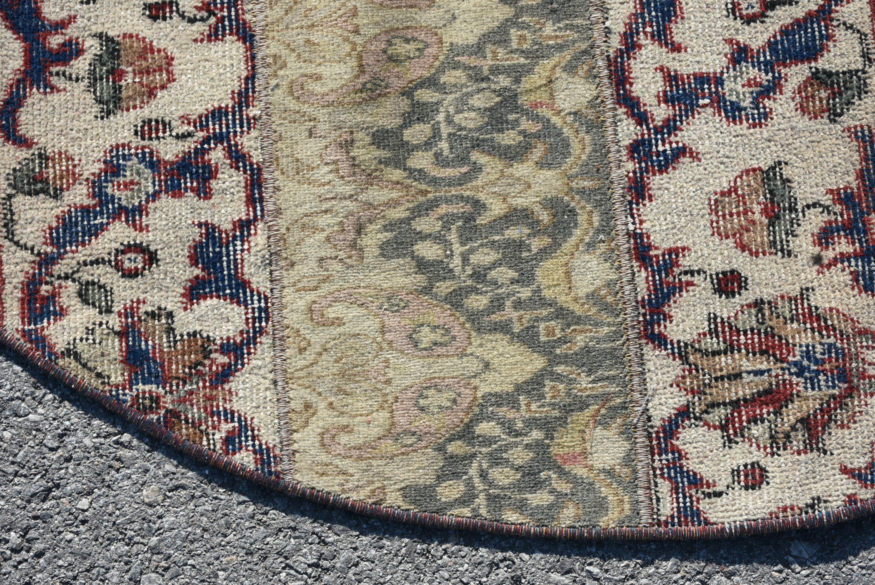 Vintage Halılar, Mutfak Halısı, Giriş Halıları, Banyo Halıları, Mavi Yün Halı, 3,7x3,7 ft Küçük Halılar, Türk Halısı, Yün Halı