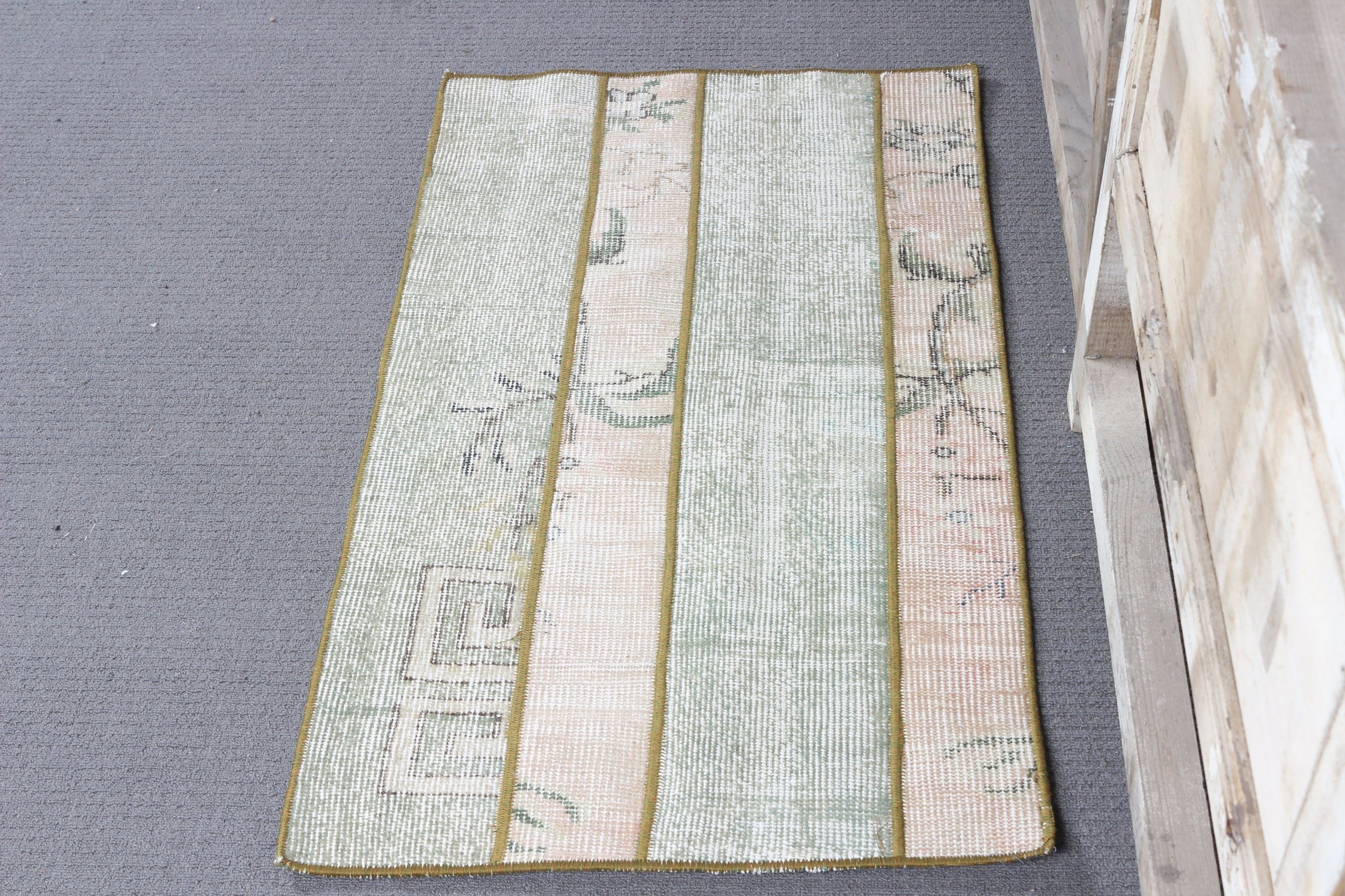 Beige Bedroom Rug, Bath Mat Cute Rugs, Rugs for Car Mat, 1.8x3.2 ft Small Rug, Turkish Rug, Floor Rug, Entry Rug, Vintage Rug