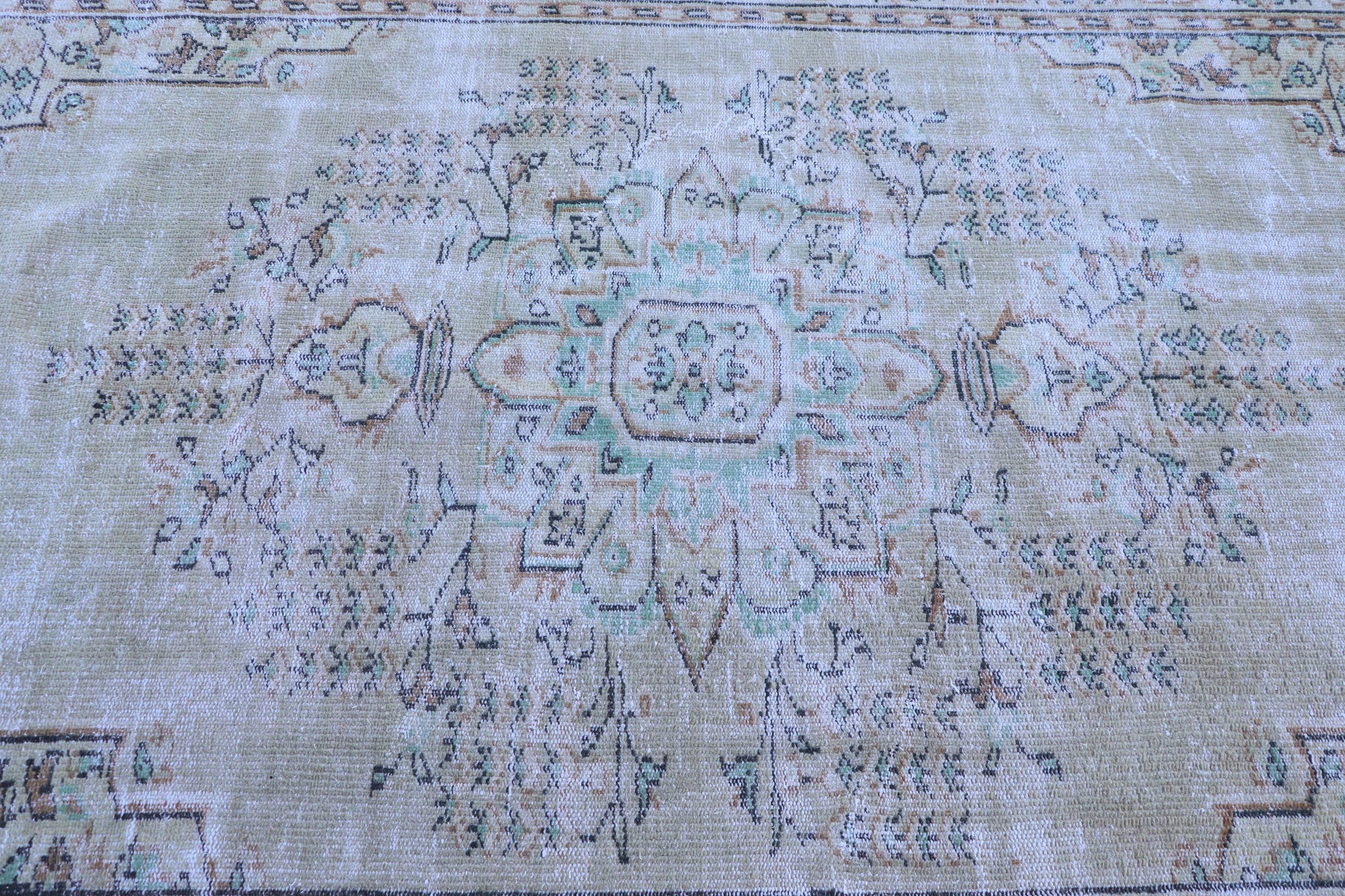 Oushak Halıları, Yemek Odası Halısı, Oturma Odası Halısı, 5.4x9.4 ft Büyük Halı, Türk Halısı, Bej Fas Halıları, Yer Halısı, Vintage Halı, Kabile Halısı