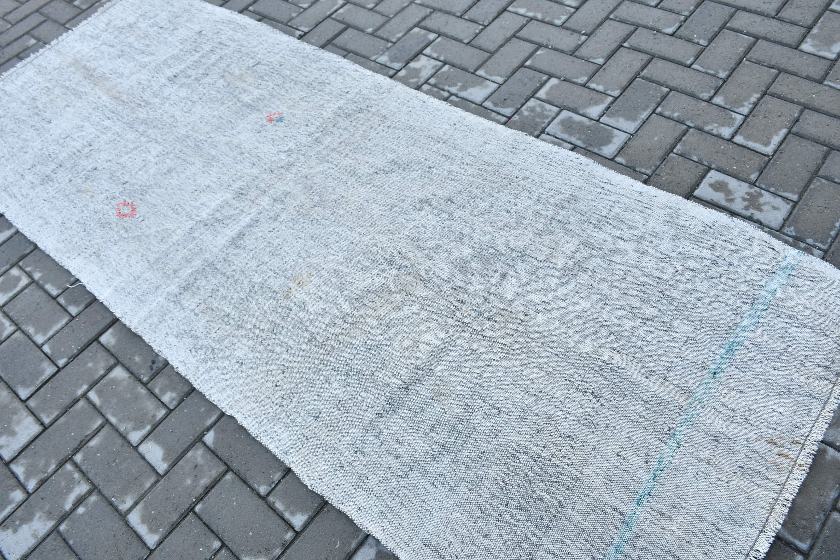 Vintage Halı, Koridor Halısı, Antika Halılar, 3.3x8.5 ft Runner Halıları, Anadolu Halısı, Kilim, Türk Halısı, Merdiven Halısı, Bej Ev Dekor Halısı