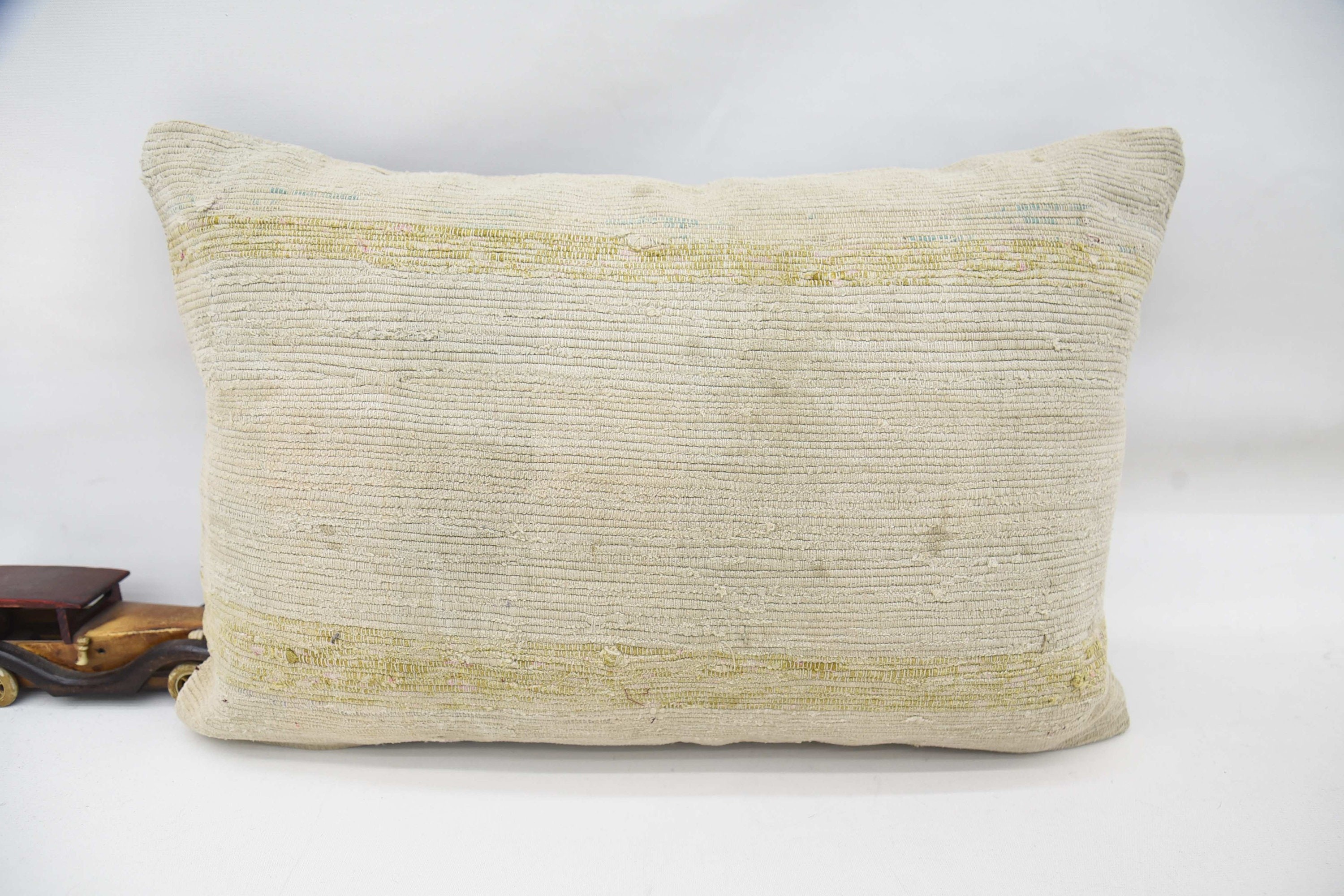 Pastel Pillow Sham, Interior Designer Pillow, Tribal Pillow Cover, Gift Pillow, 16"x24" Beige Cushion, Vintage Pillow