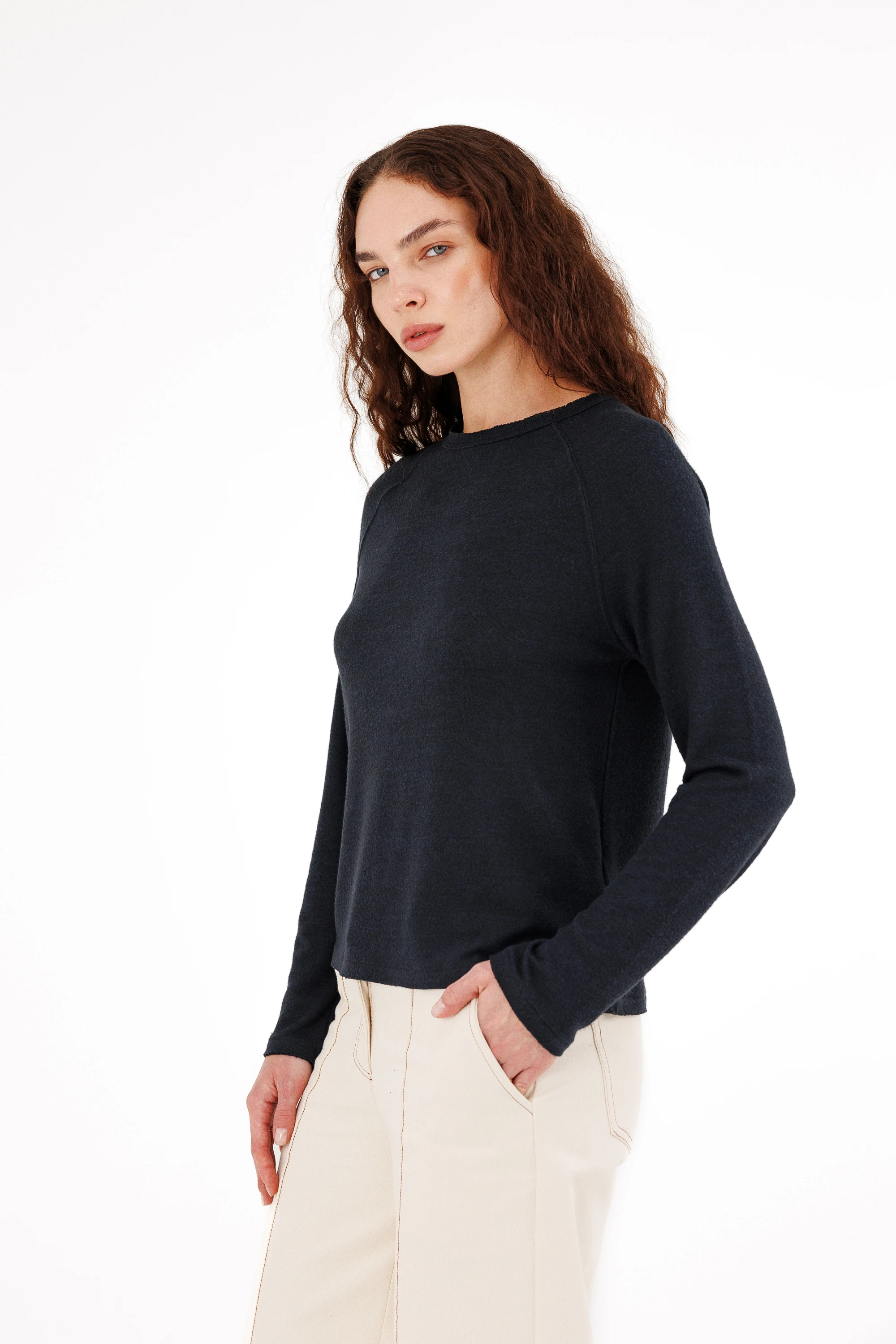 Yumuşak Dokulu Reglan Kol Kazak