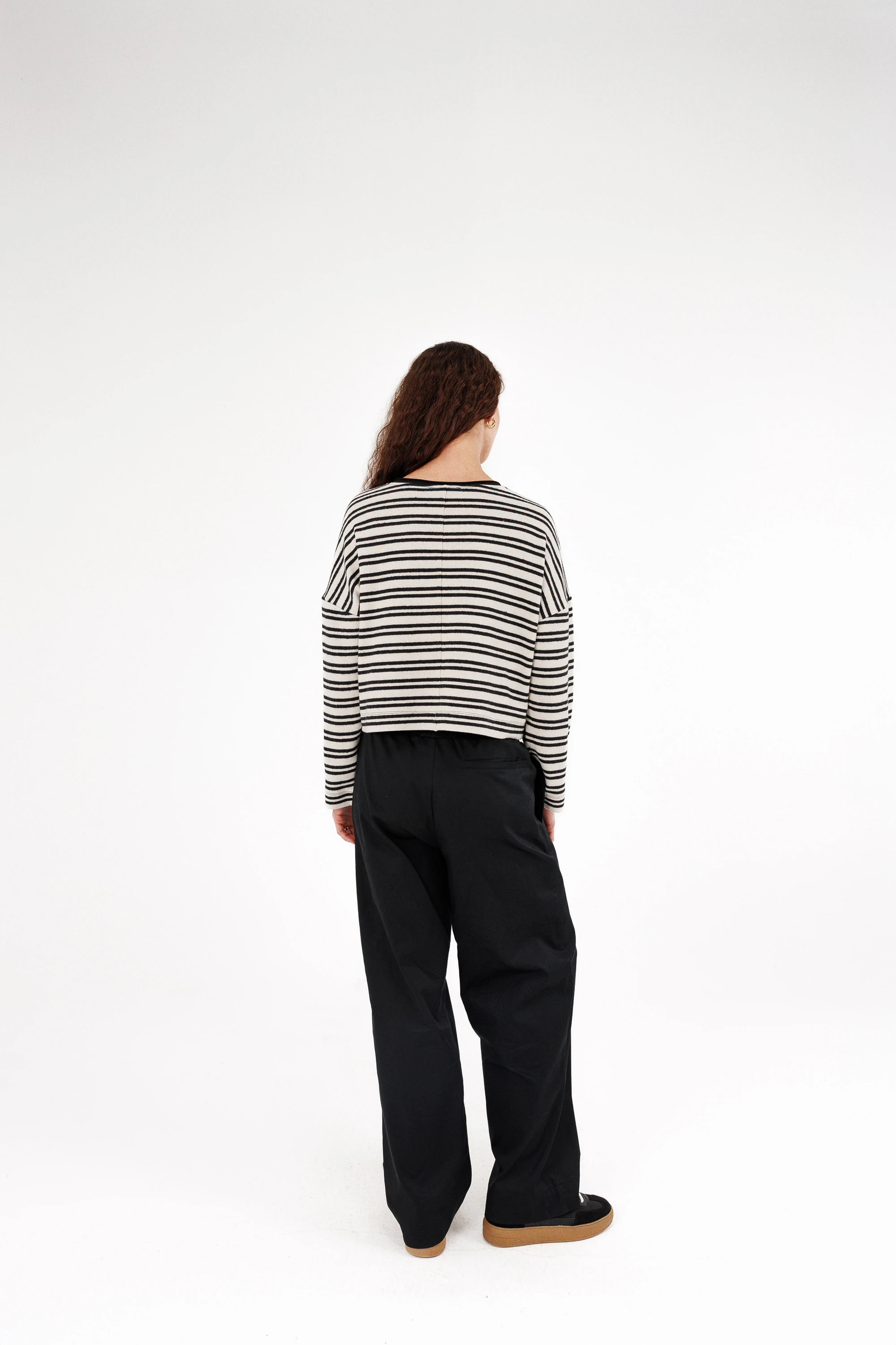 Yumuşak Dokulu Çizgili Kazak