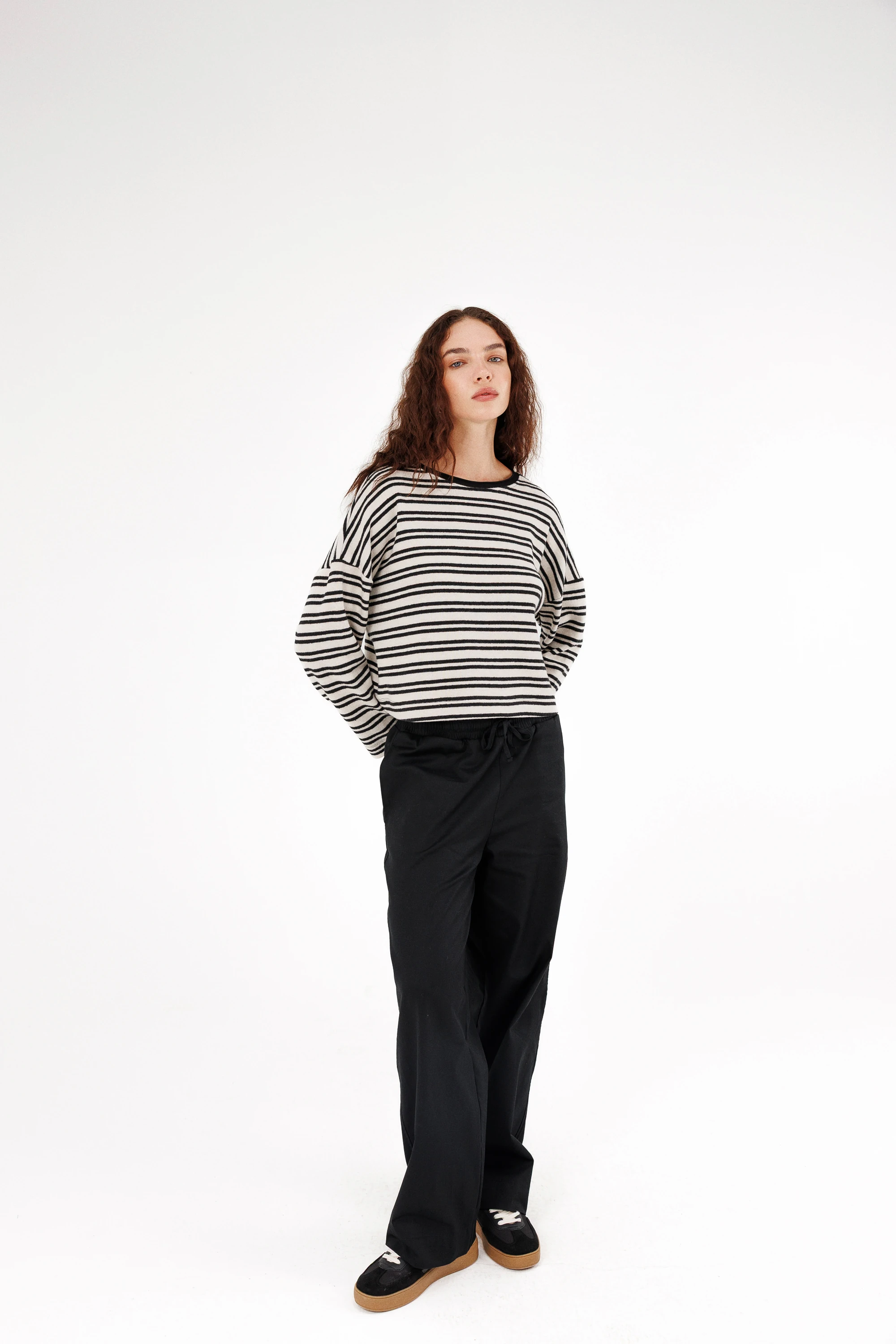 Yumuşak Dokulu Çizgili Kazak