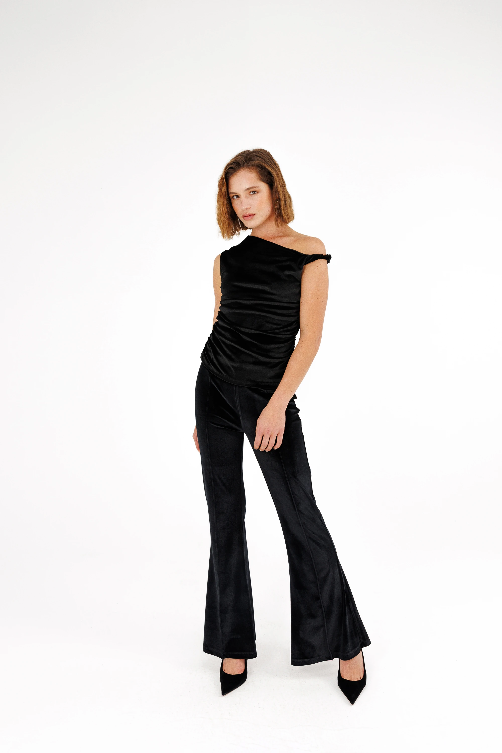 İspanyol Paça Kadife Pantolon