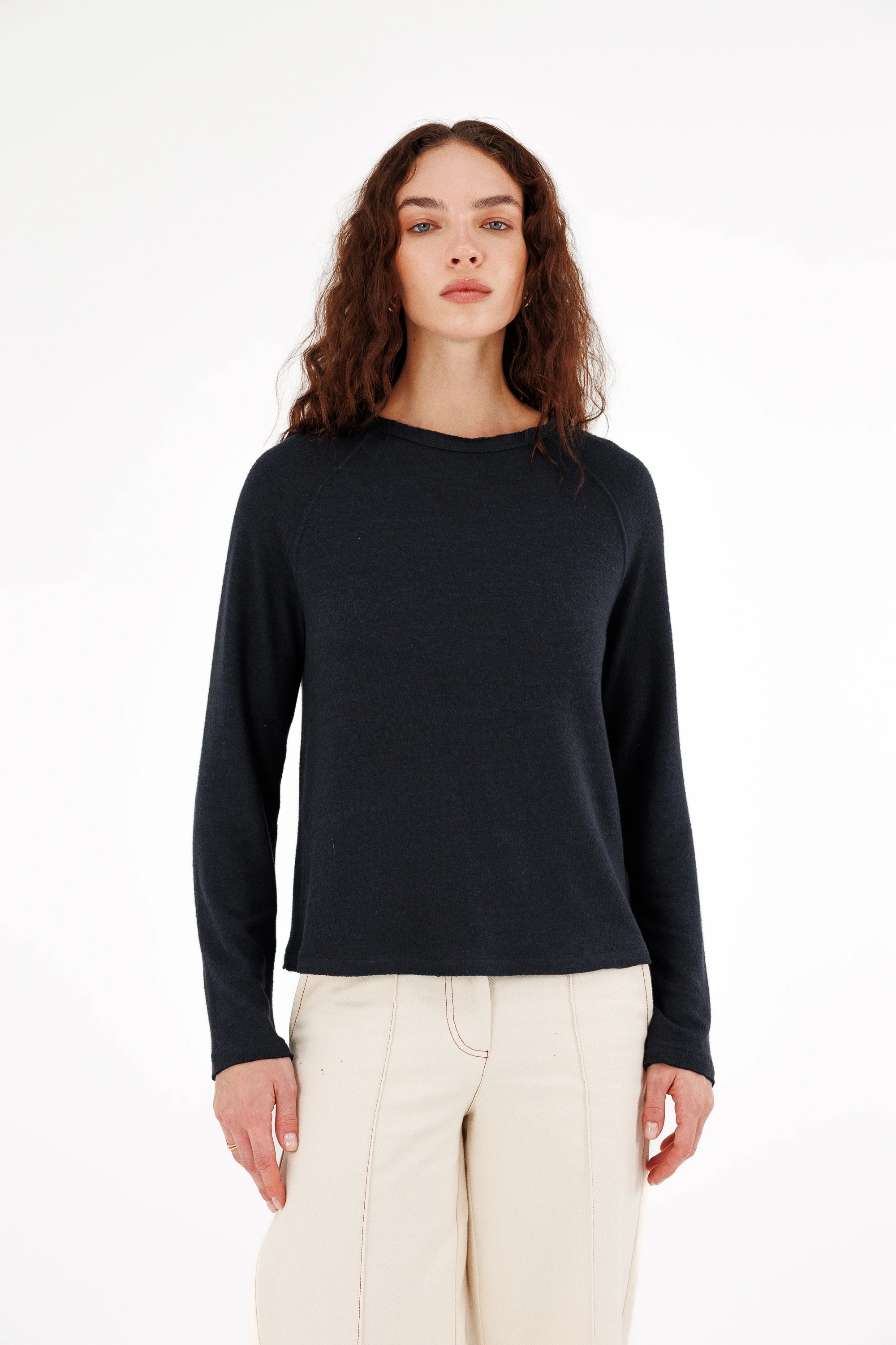 Yumuşak Dokulu Reglan Kol Kazak