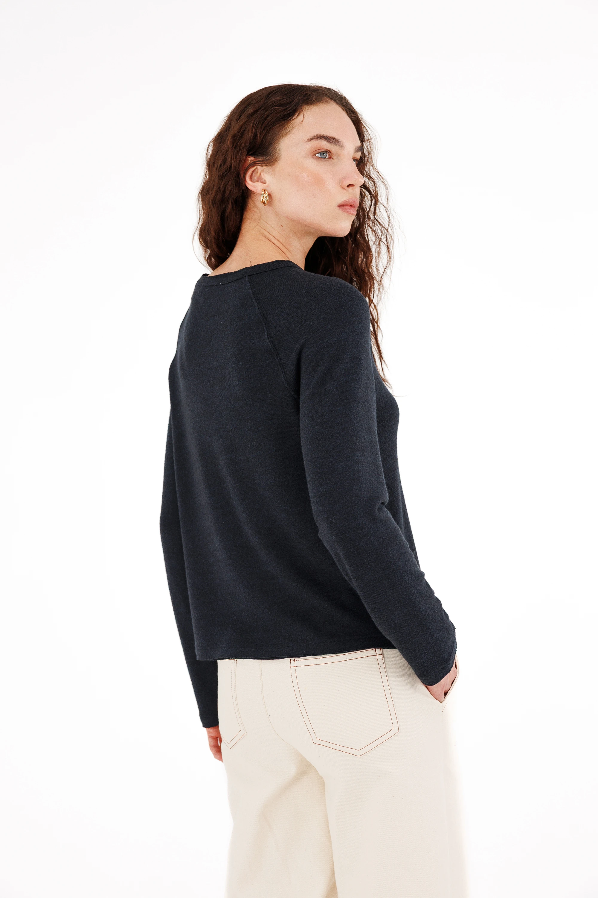 Yumuşak Dokulu Reglan Kol Kazak