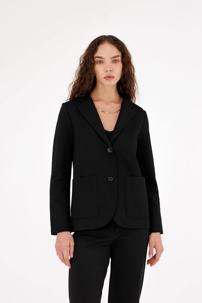 Cep Detaylı Blazer Ceket
