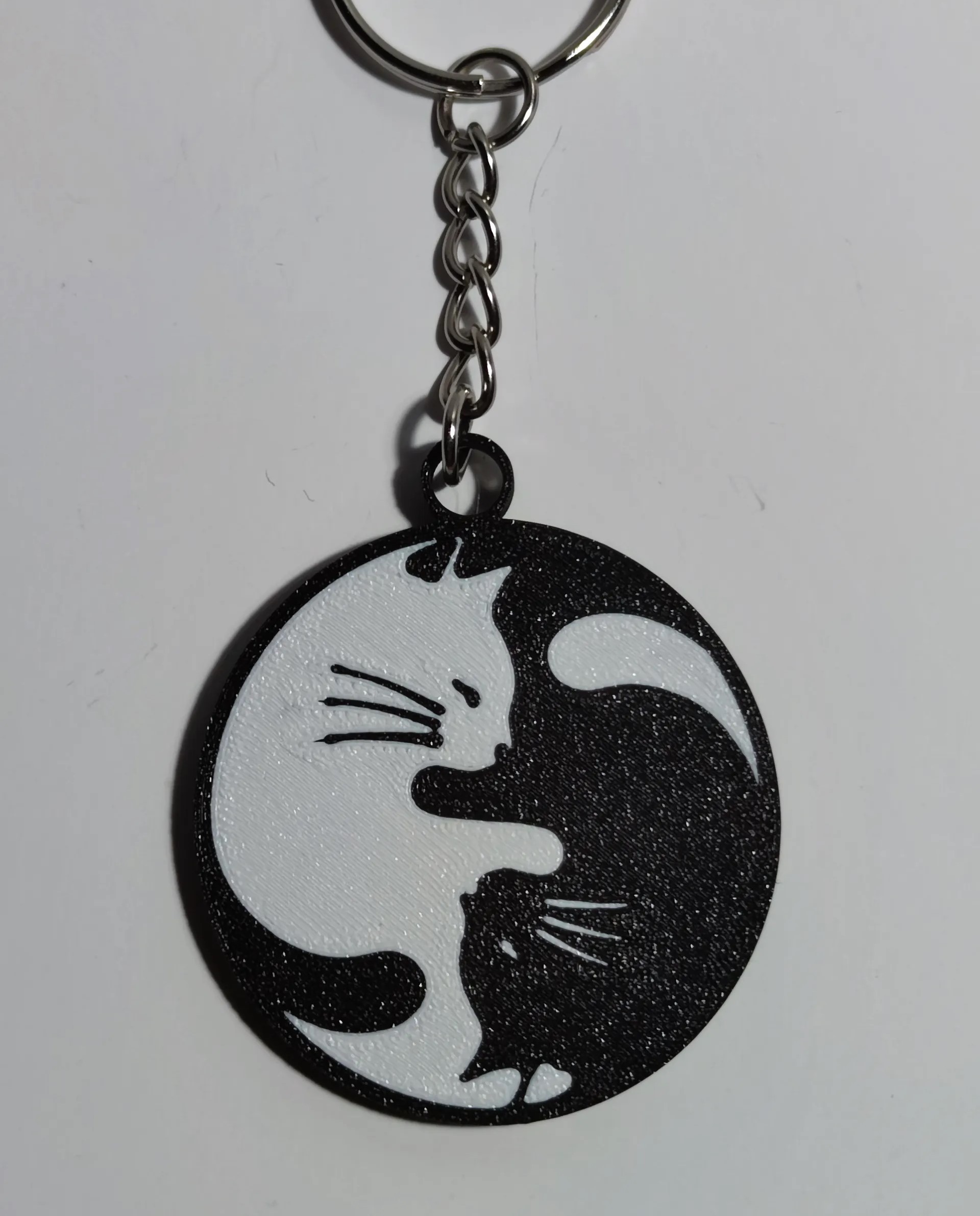 Ying & Yang Kedi Anahtarlık