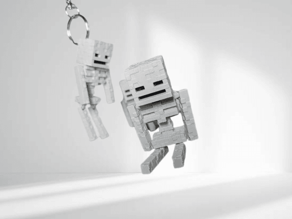 Minecraft İskelet Anahtarlık