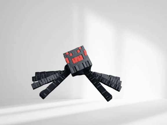 Minecraft Örümcek Anahtarlık