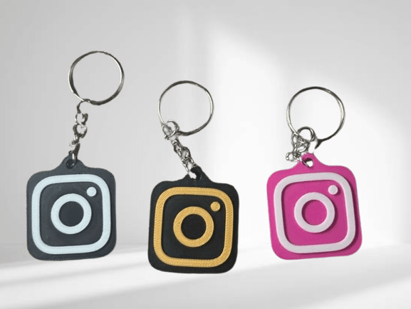 Kişiselleştirilebilir NFC Instagram Anahtarlık