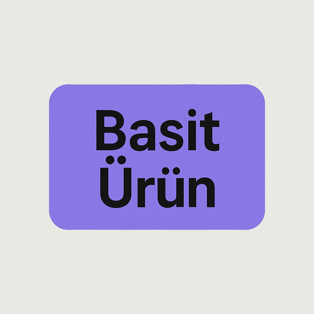 Basit Ürün