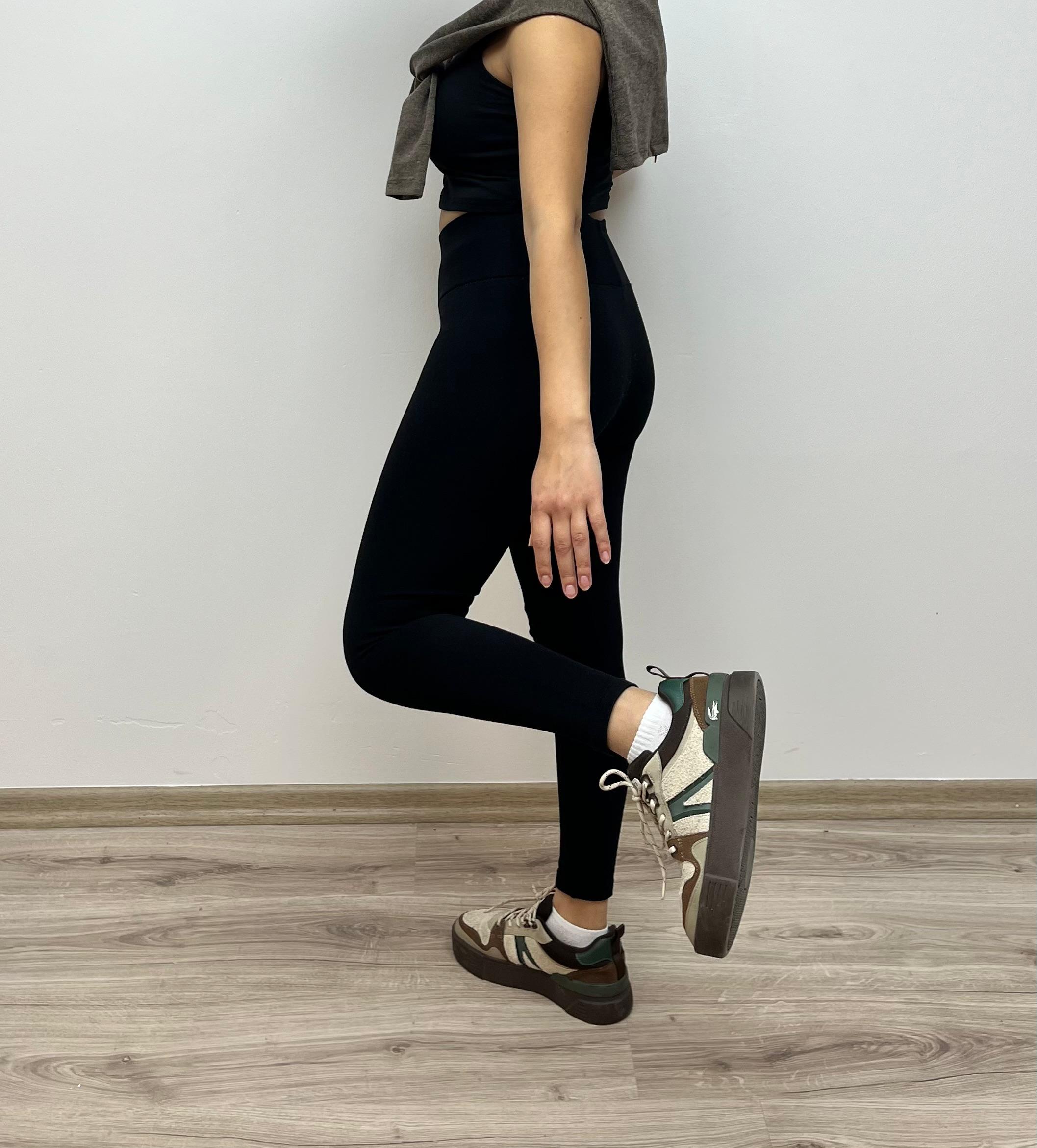 Yüksek Bel Tayt - SİYAH